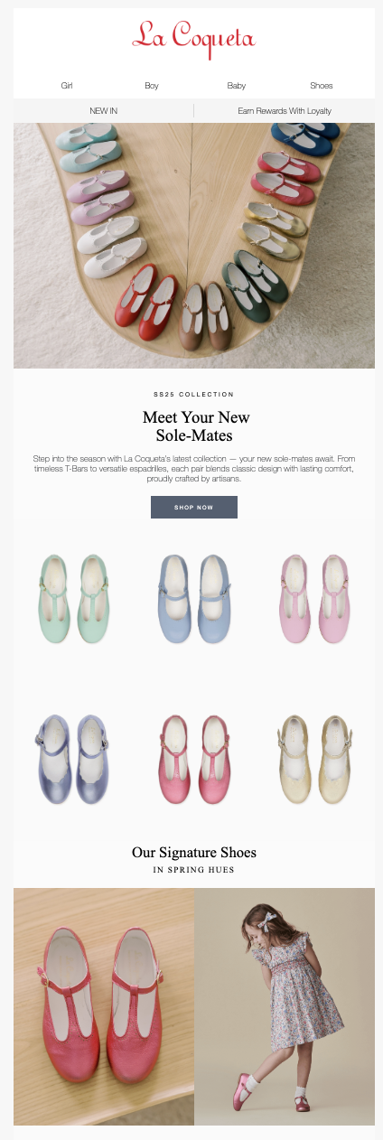 La Coqueta London | Klaviyo Email Campaign | Spring Summer Collection