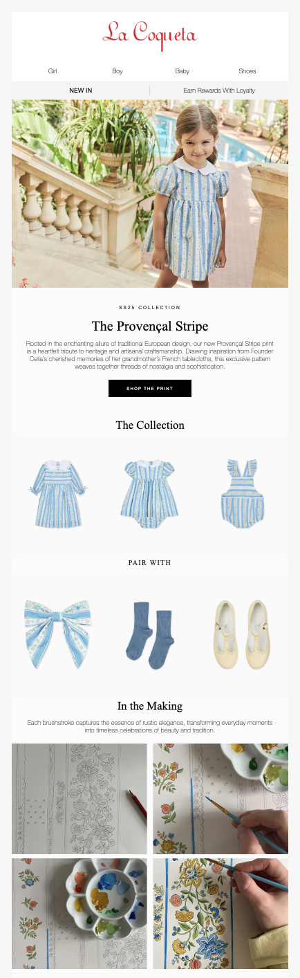 La Coqueta London | Klaviyo Email Campaign | Spring Summer Collection