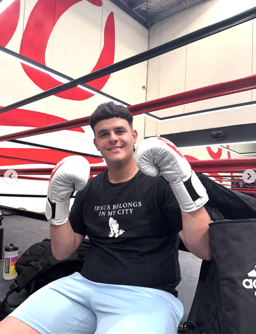 Disability support participant taking part in structured boxing activities in Melbourne to build physical strength and self-confidence.