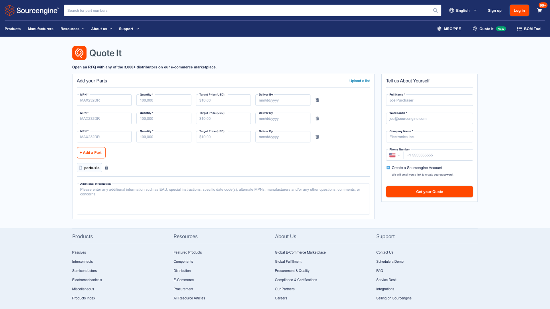 Sourcengine - B2B Procurement Workflows