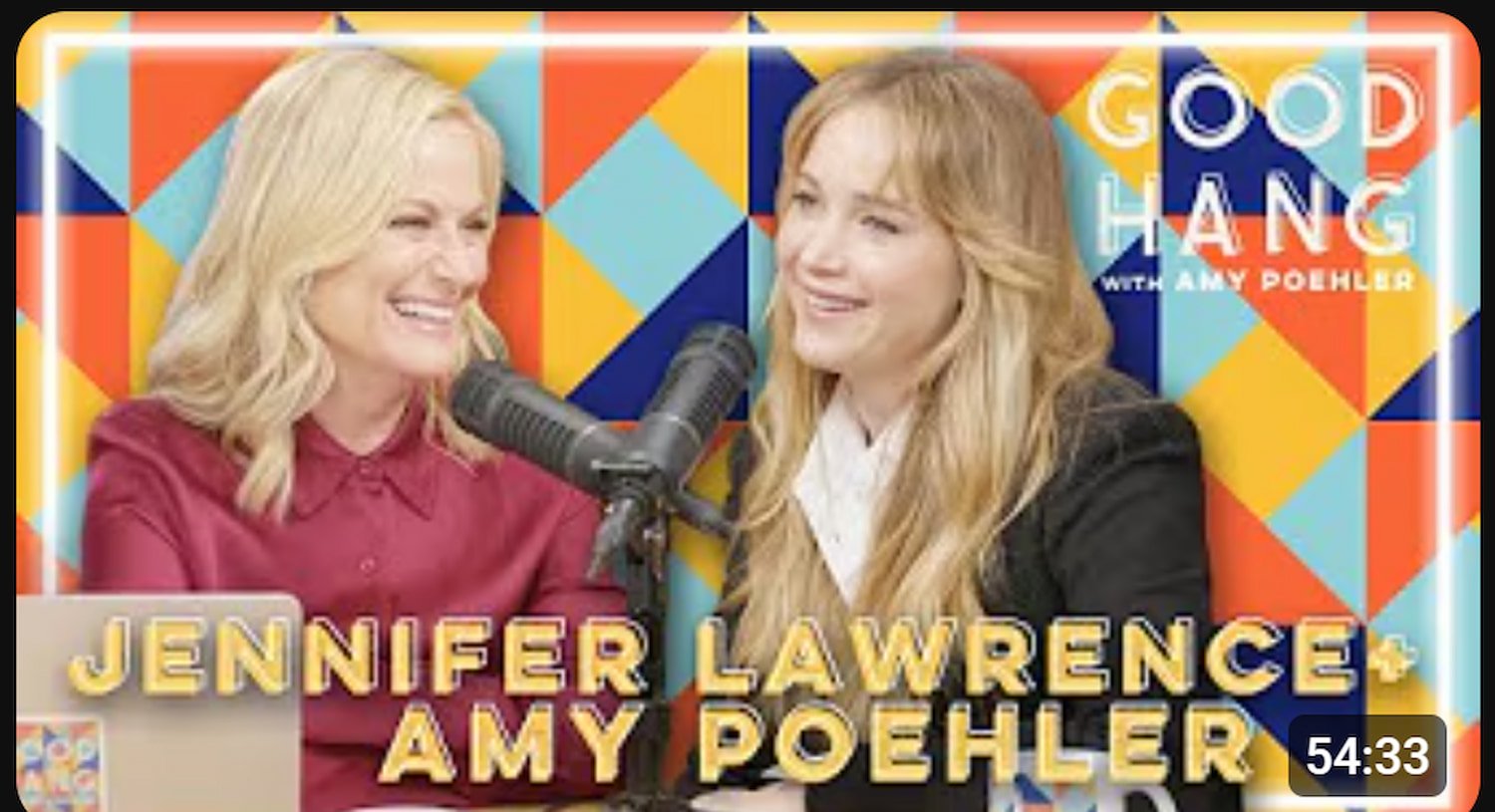 Amy Poehler and Jennifer Lawrence