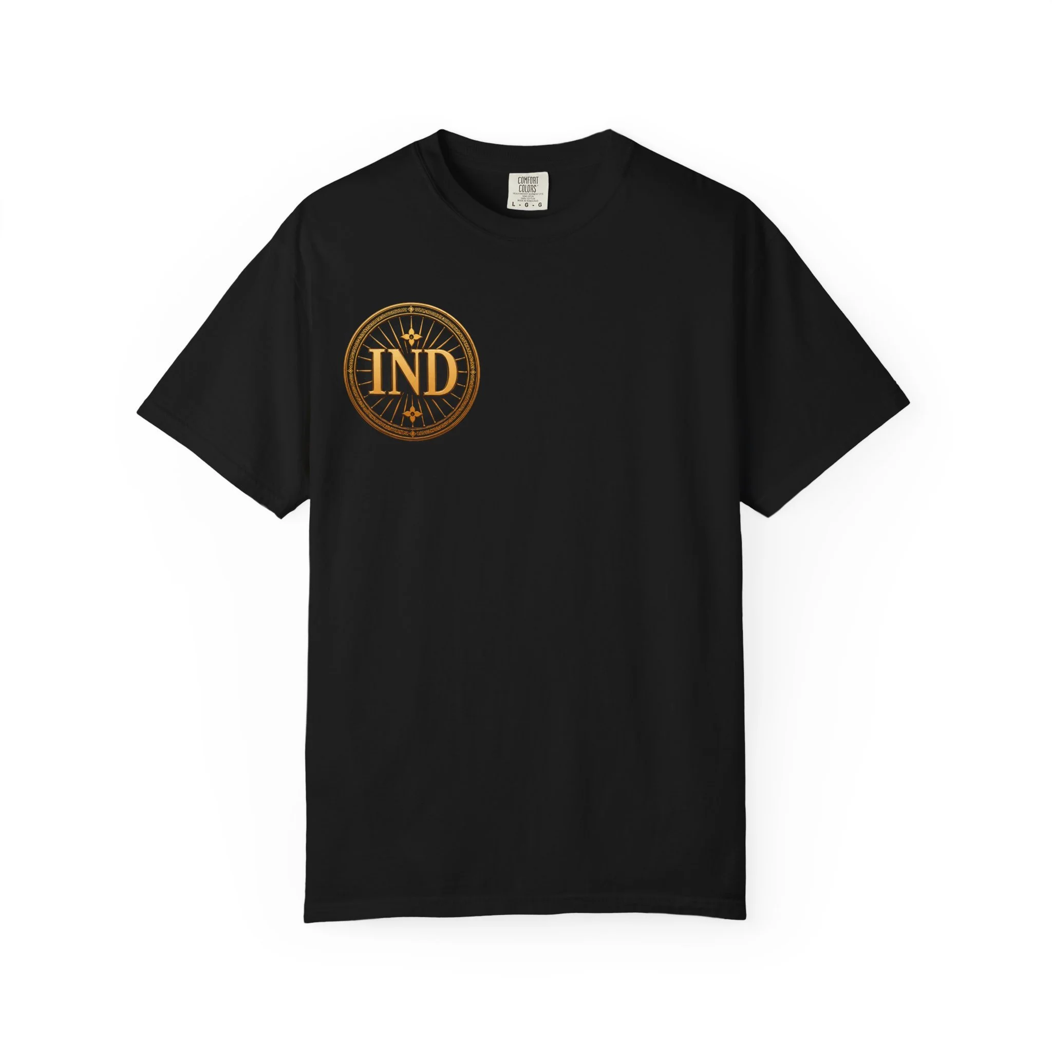 Monogram Tricolor Logo T-Shirt — INDIAN Flag Inspired Designer Motif