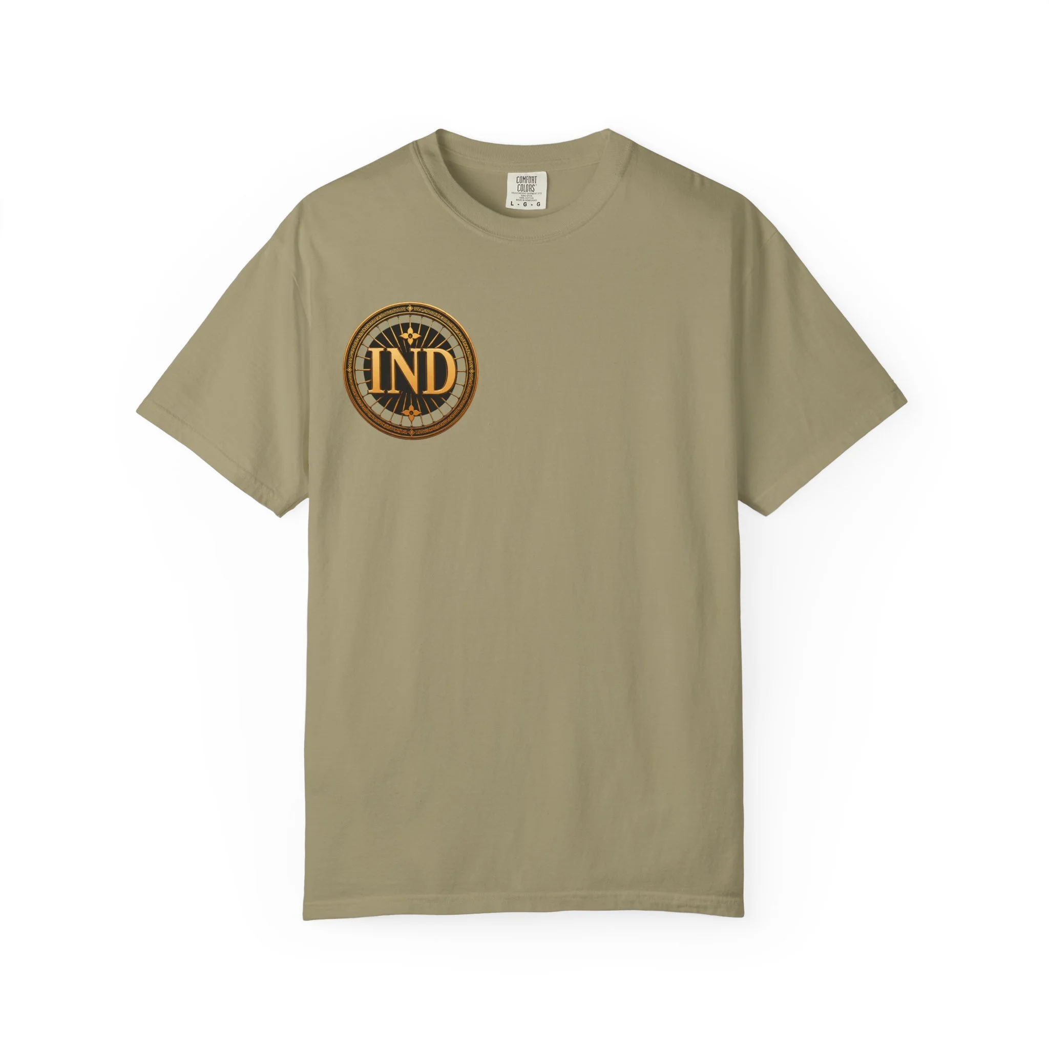 Monogram Tricolor Logo T-Shirt — INDIAN Flag Inspired Designer Motif