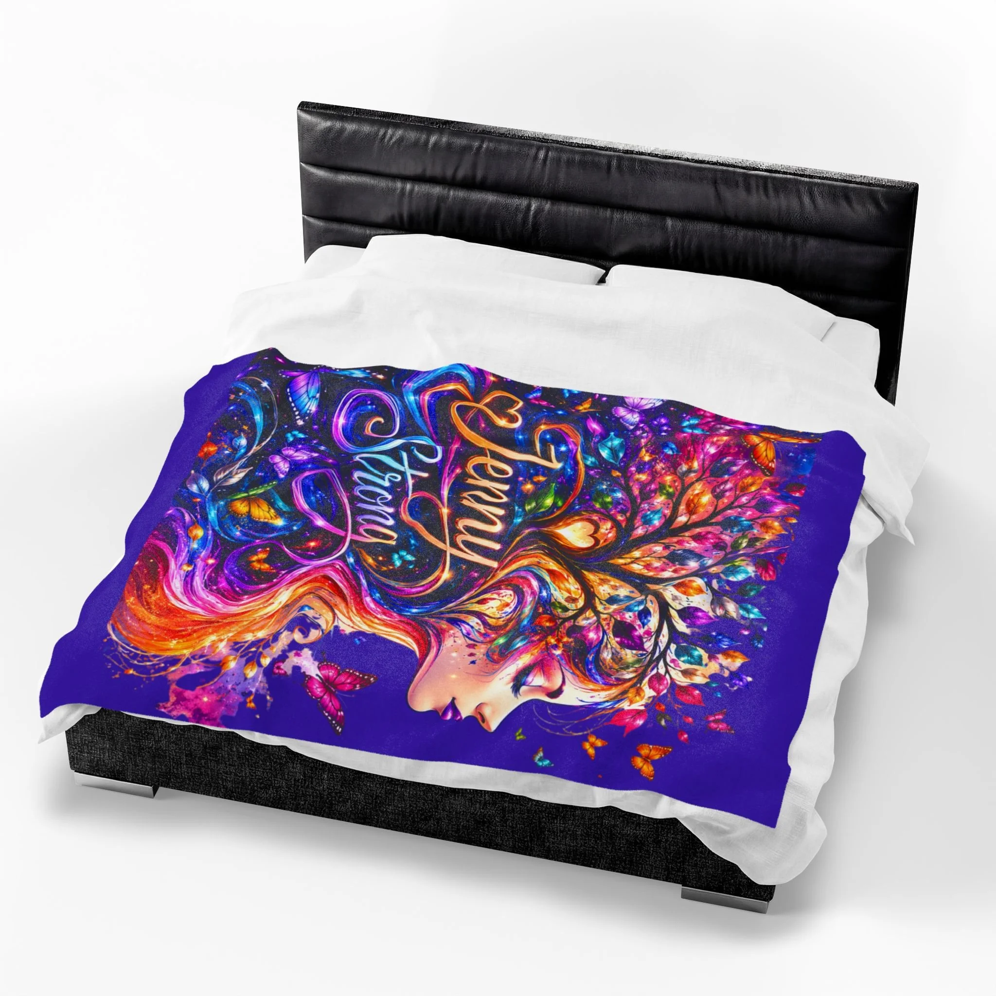 Personalized Velveteen Plush Blanket — 