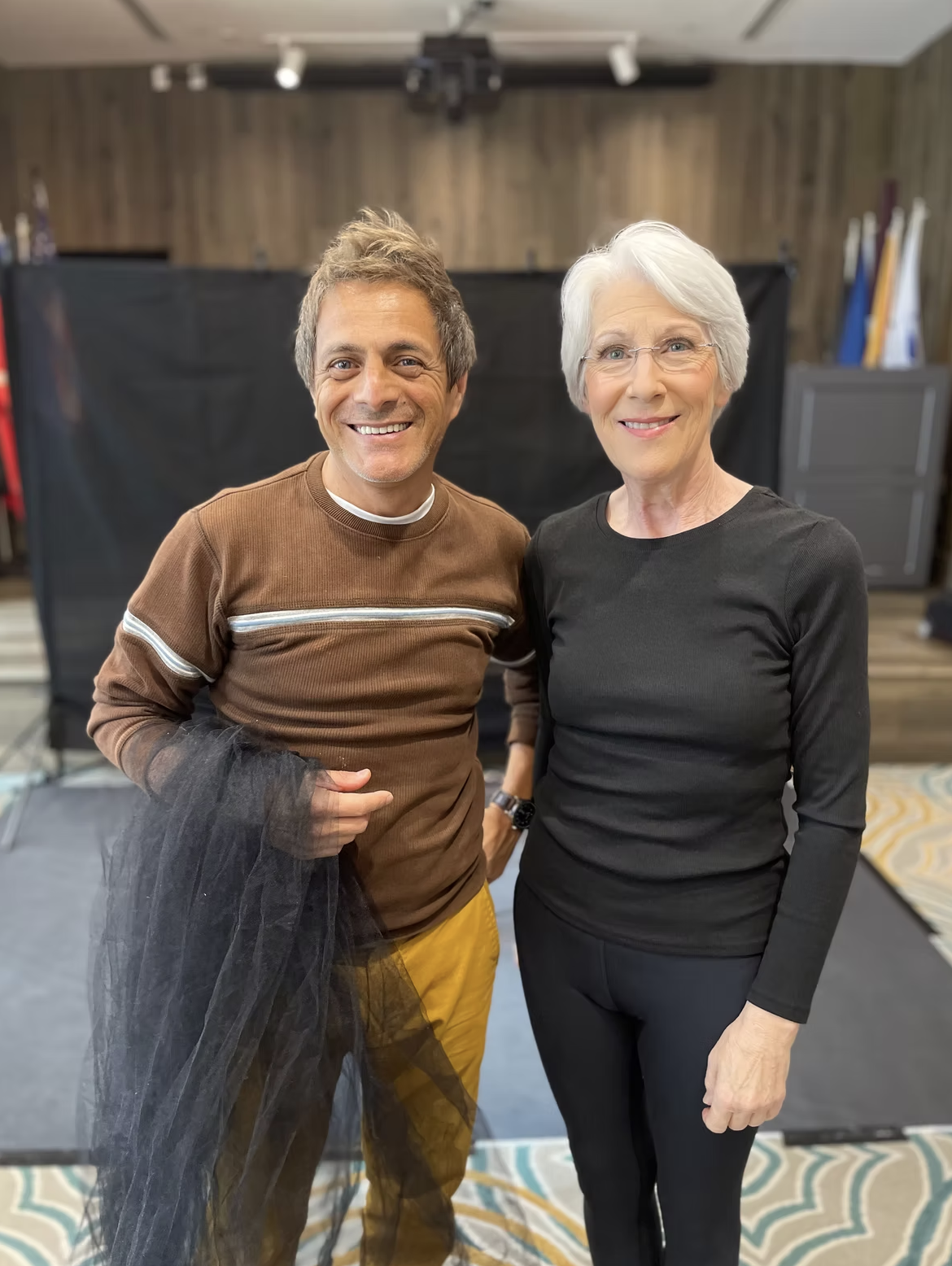 Saul and Ann after taking her portraits.