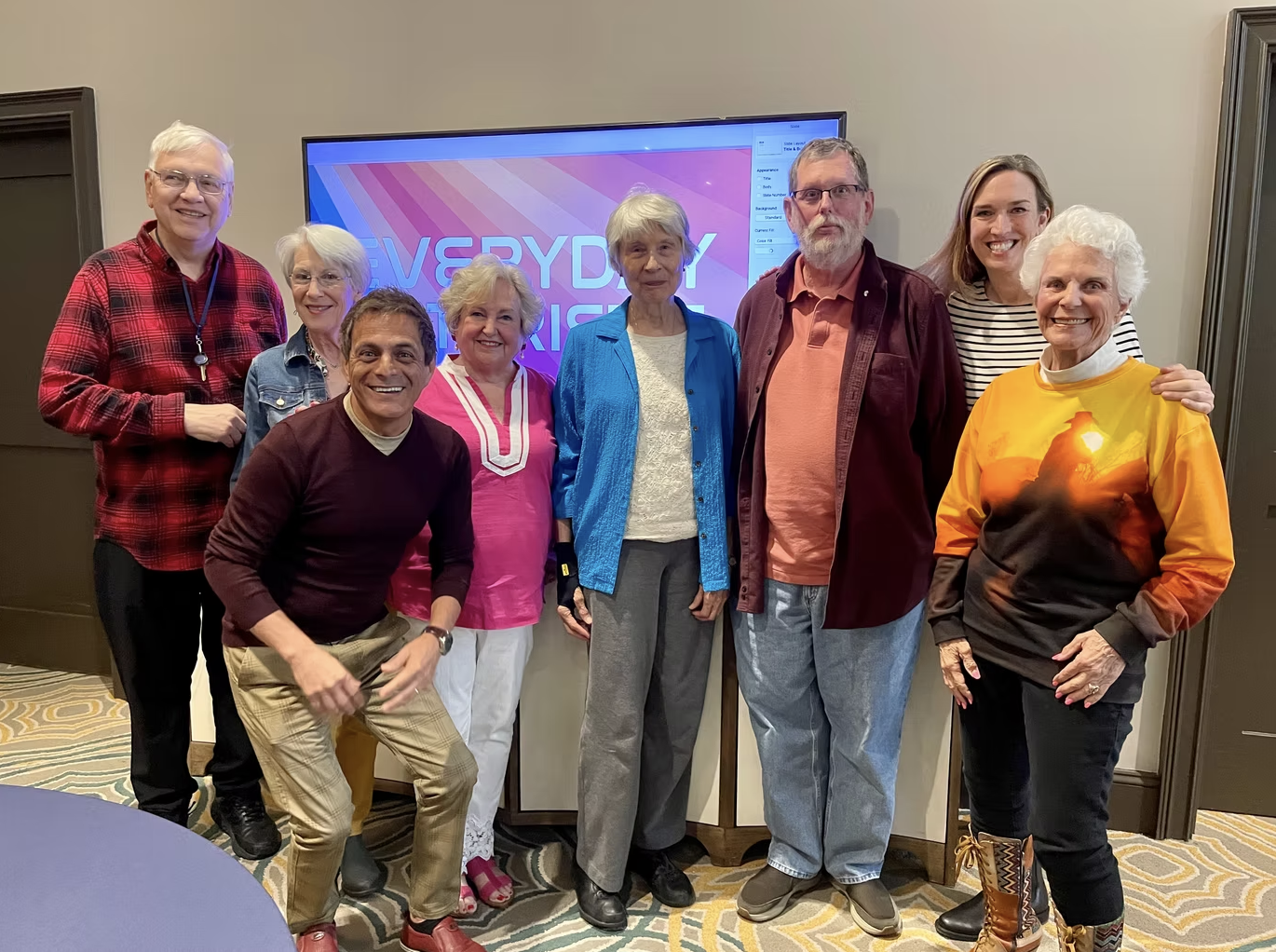 The group at our presentation at the Spires community.