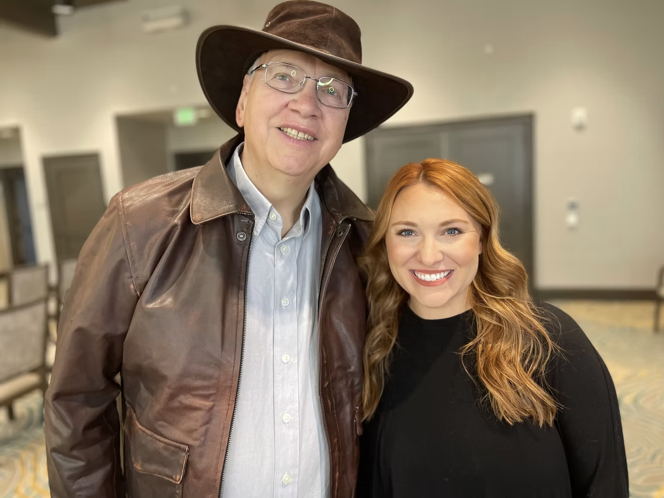 Tom and Jaclyn after his portrait shoot.