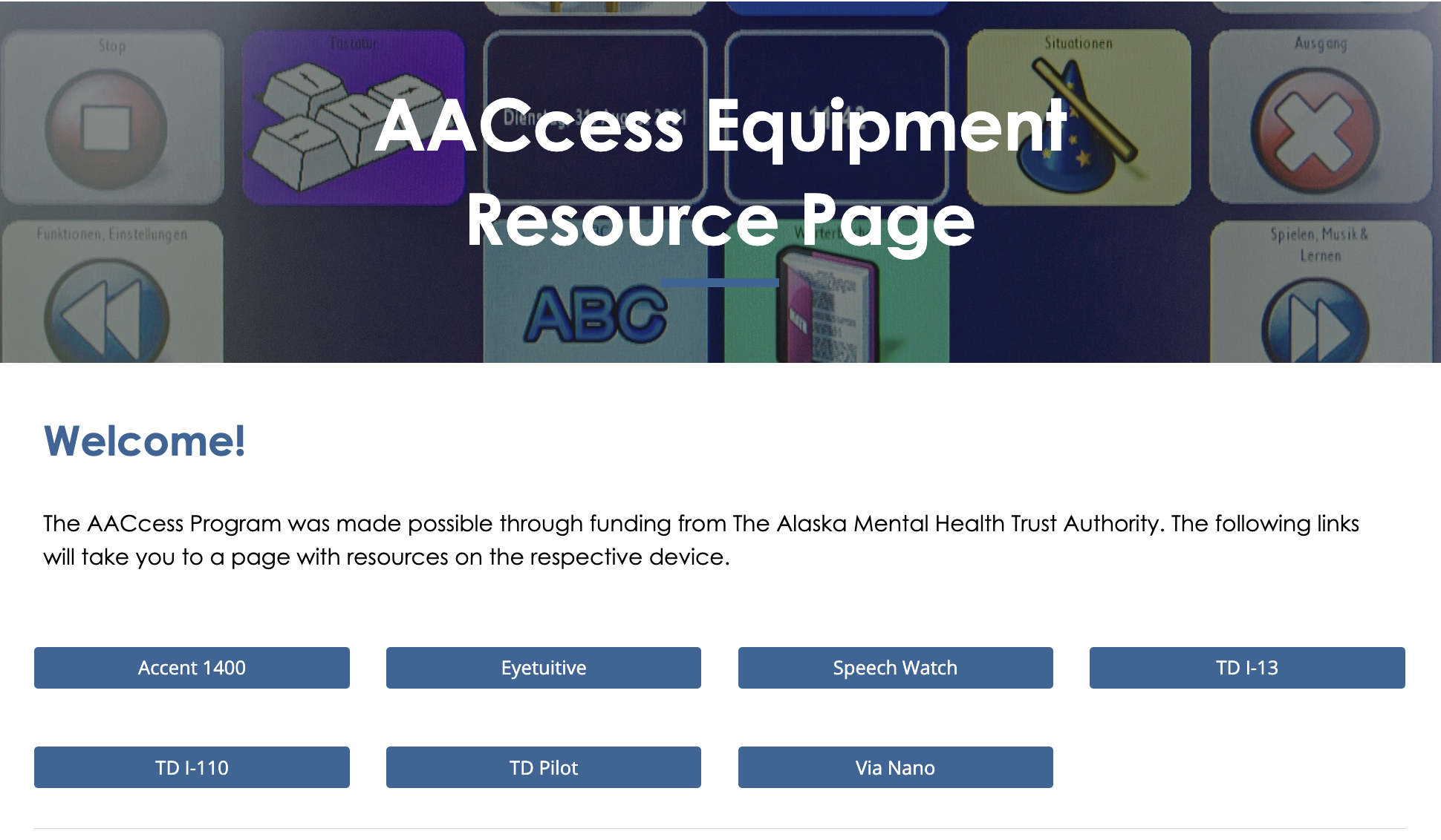 AAC equipment resource page