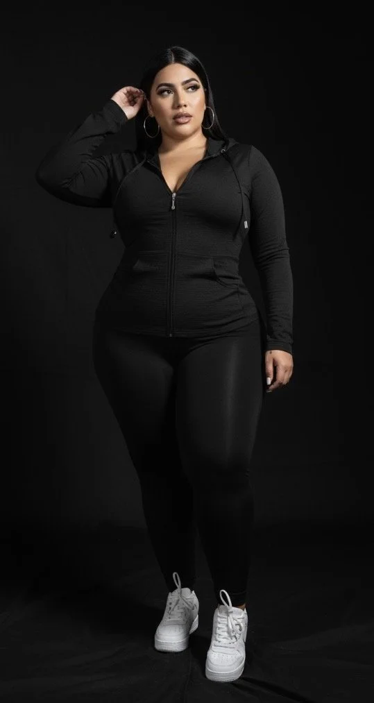 Plus-Size Hoodie Set