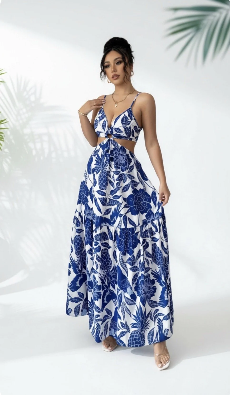 Blue Floral Dress