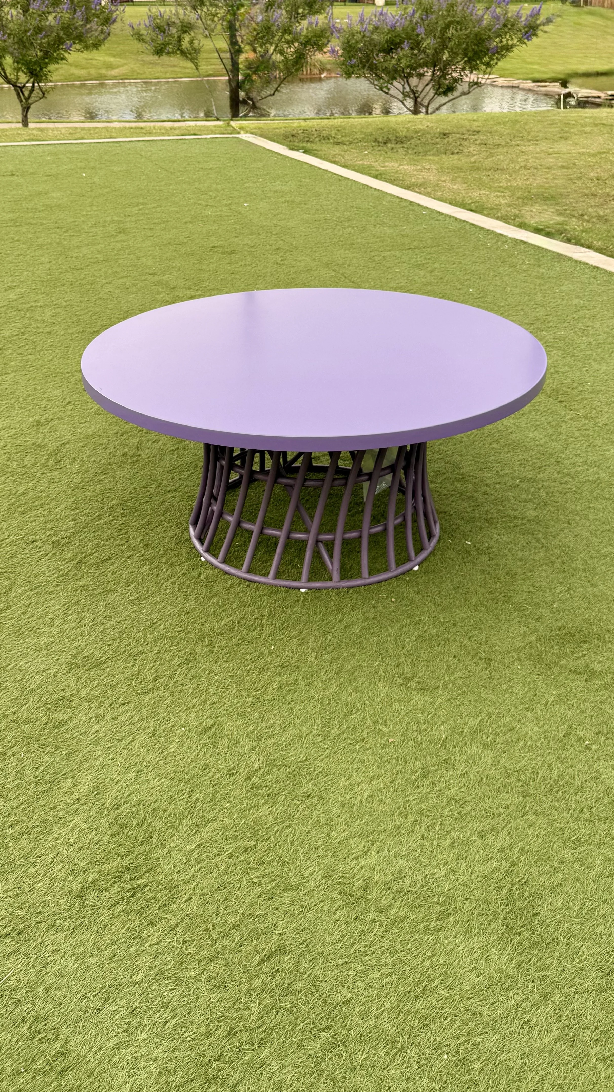 purple kids round table