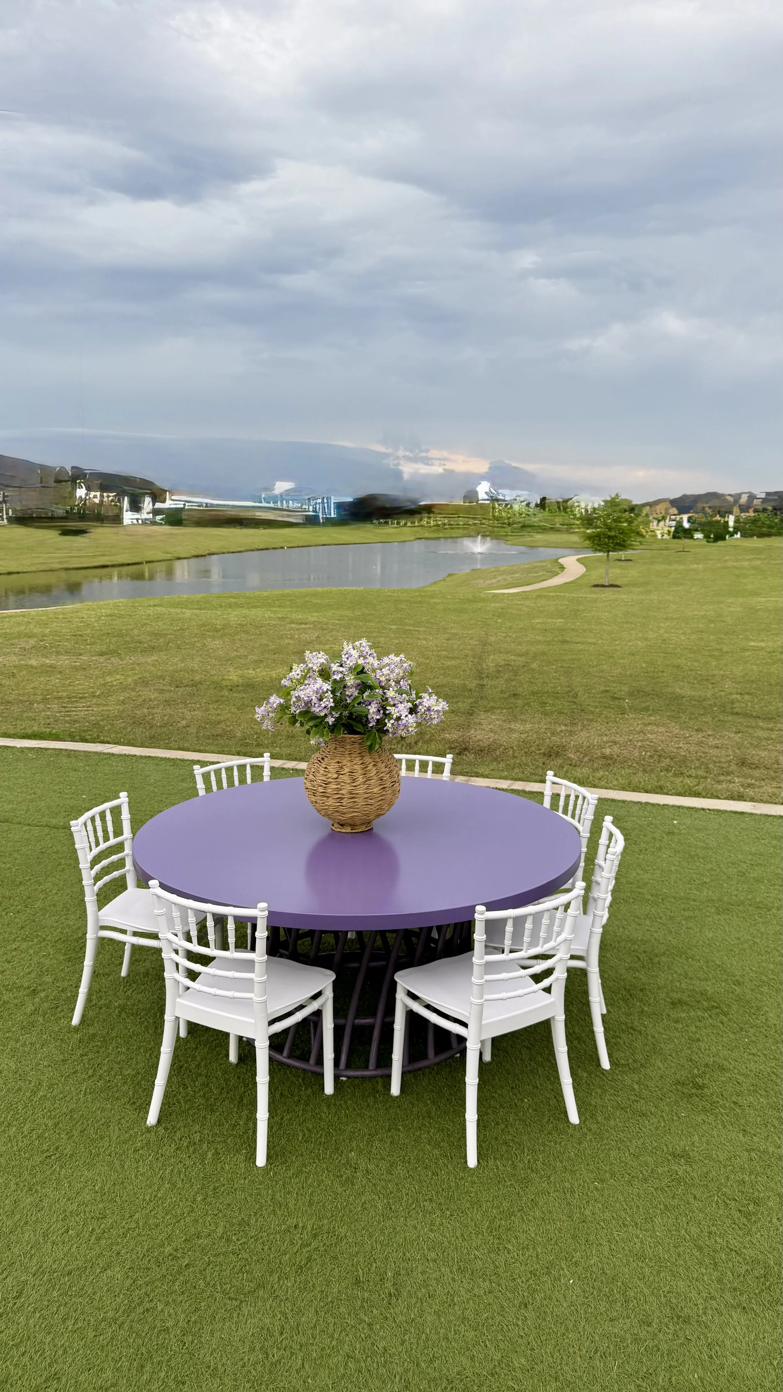 purple kids round table