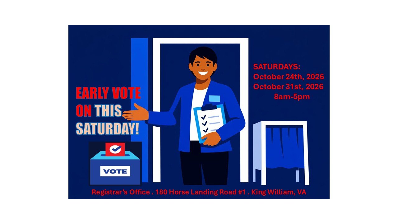 SATURDAY-Early Voting!