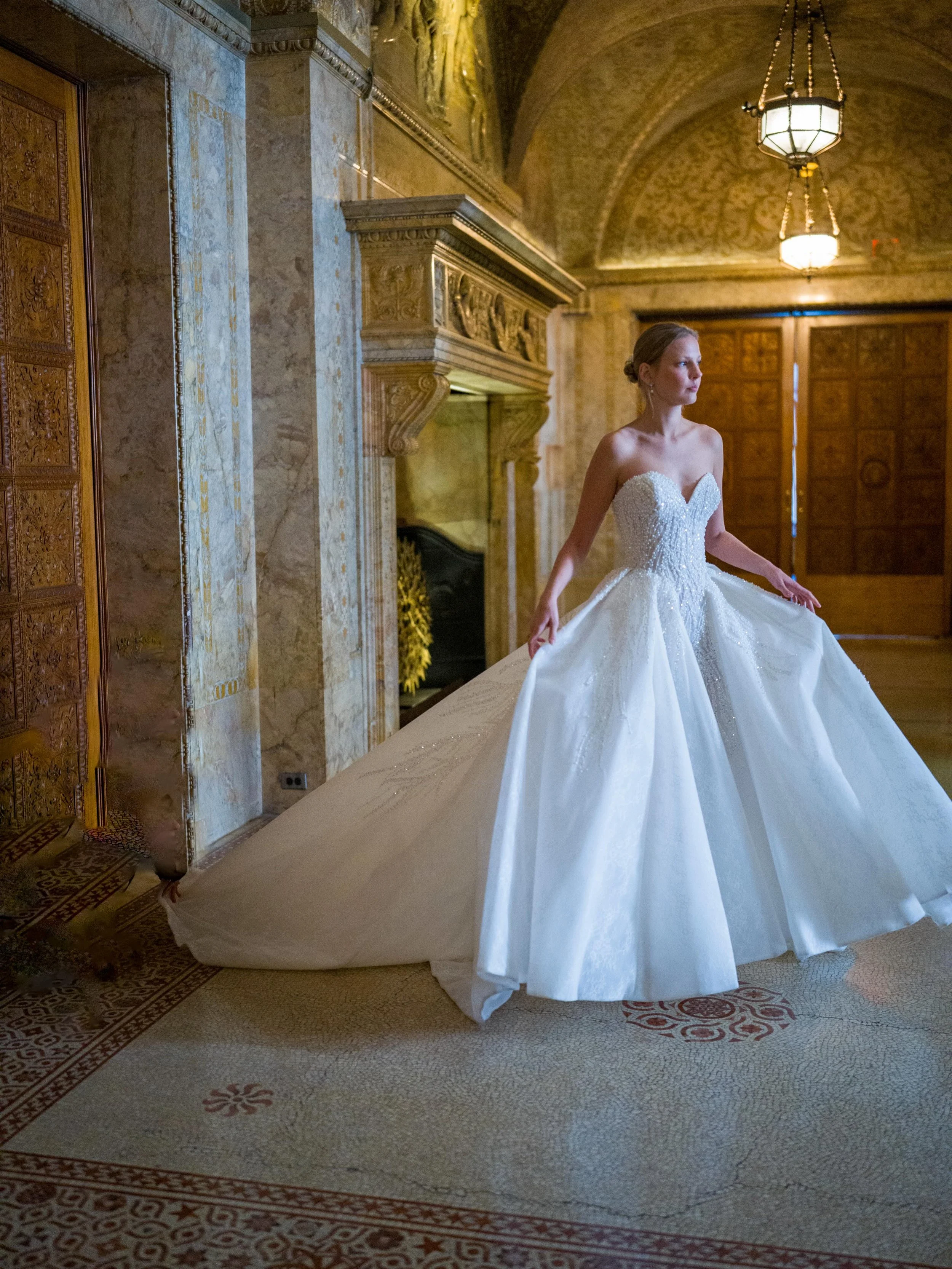 Not every bride wants a dress.
Some want a moment. 

Meet Margoux &mdash; sculpted sparkle, dramatic volume, and a train worthy of a grand entrance. Designed for the bride who was never meant to blend in.

Would you wear her? 🤍

#ZAKAACouture #Margo