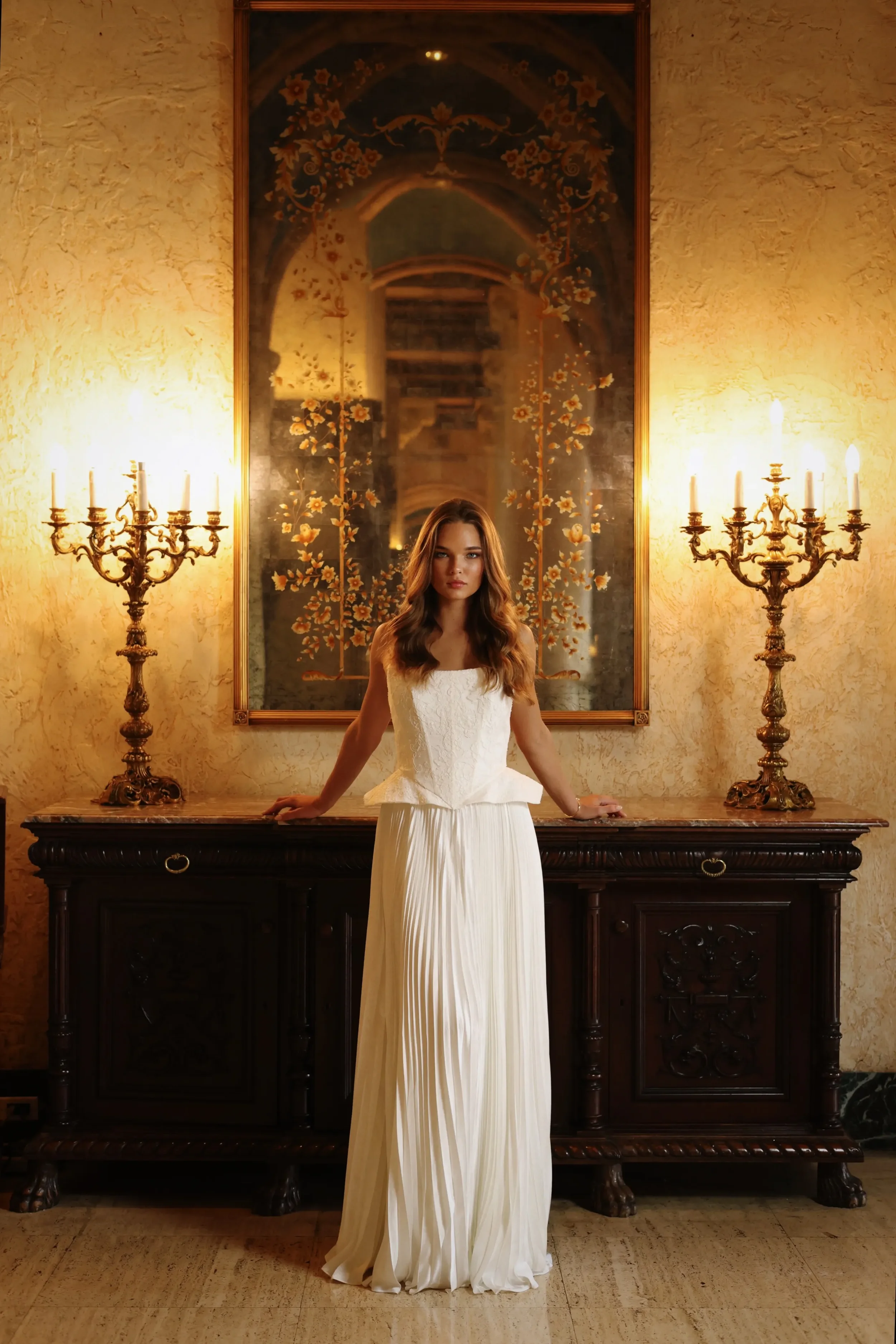 Valencia Corset & Pleated Skirt