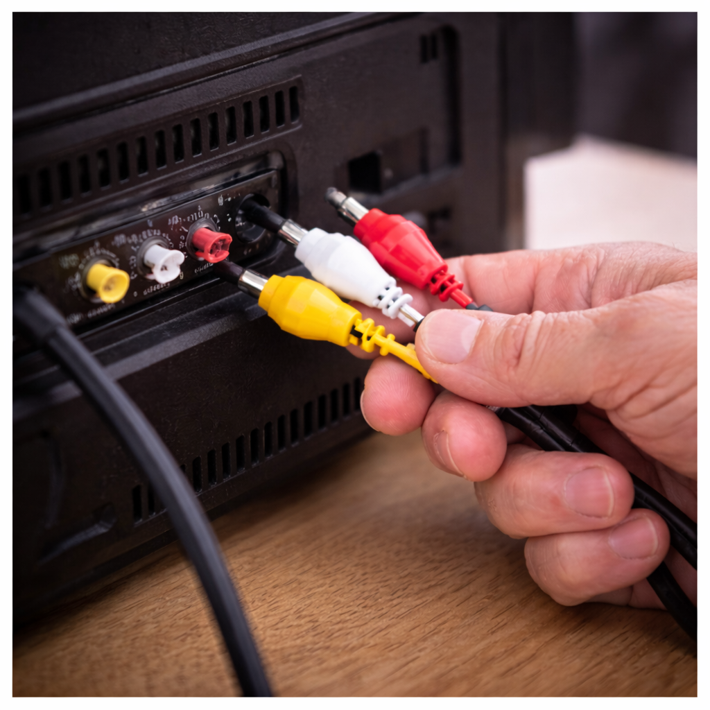 Yes, I can still hook up your vcr