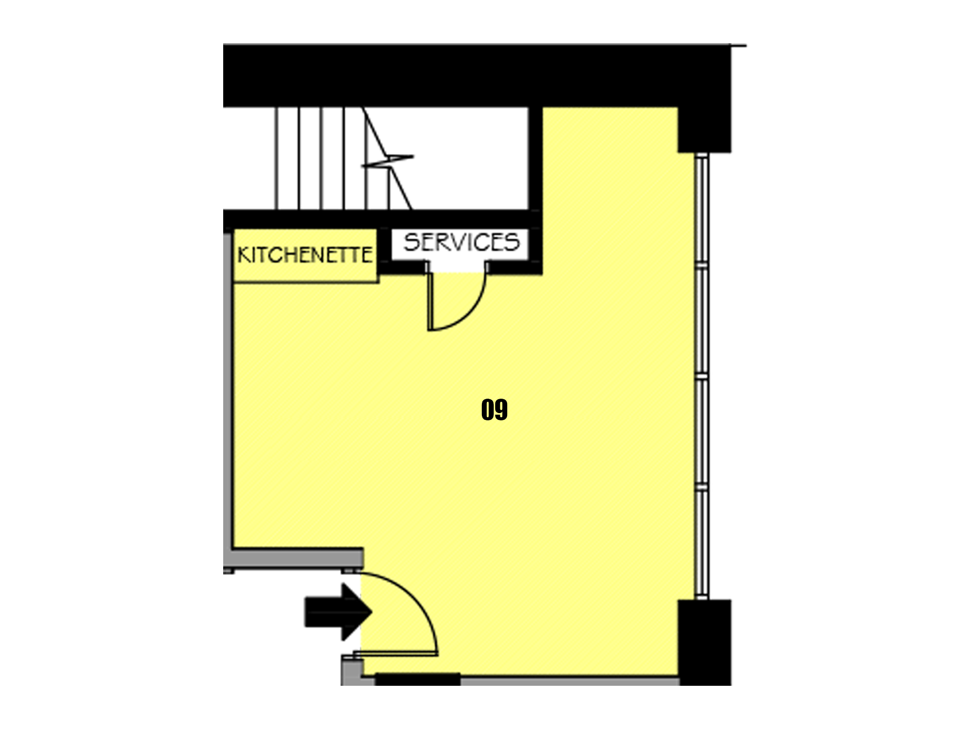 Unit 09 - 260sq/ft - £850pcm
