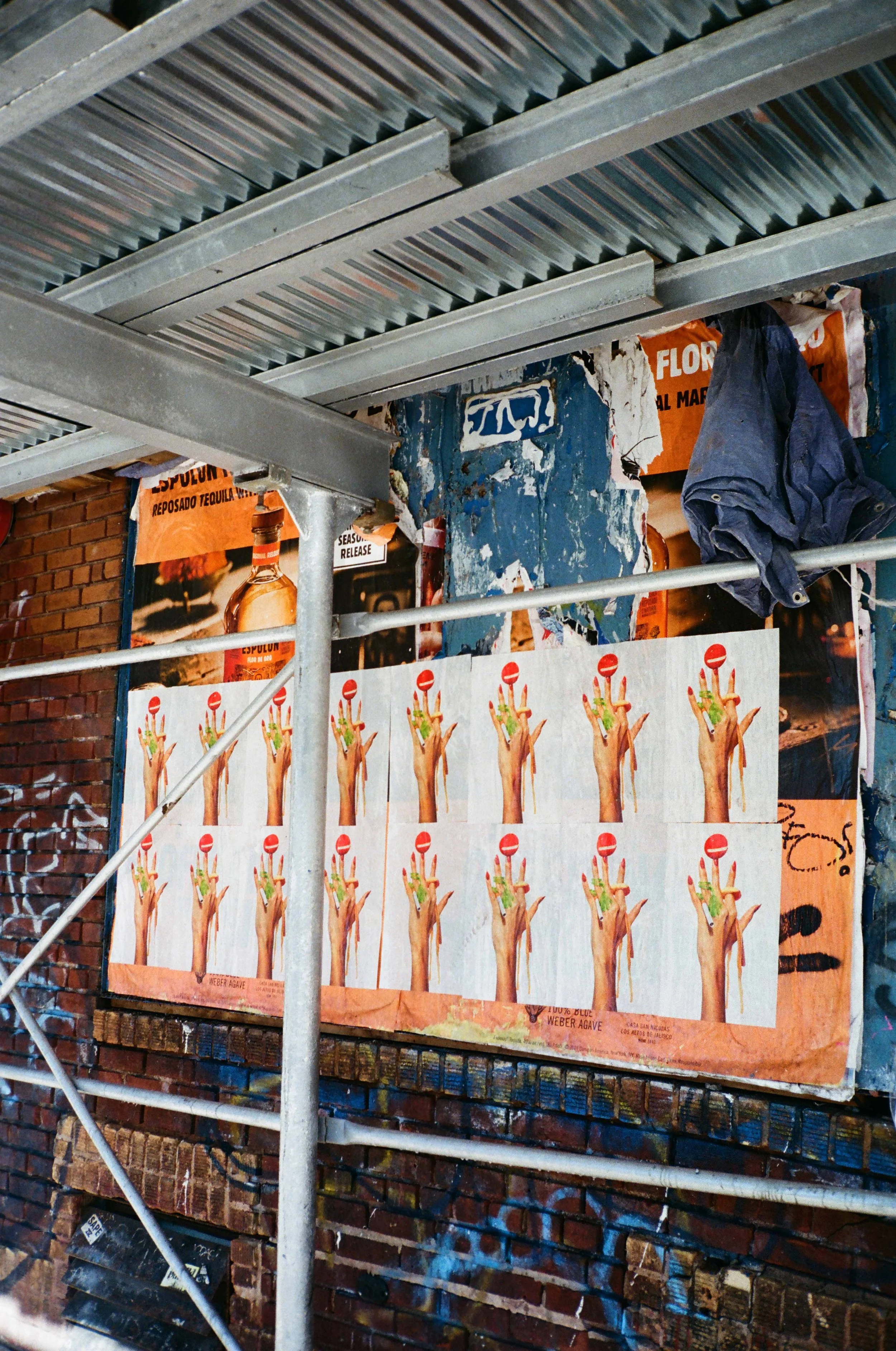 Girls Carrying Shit had Dahsar produce the wheatpaste campaign.