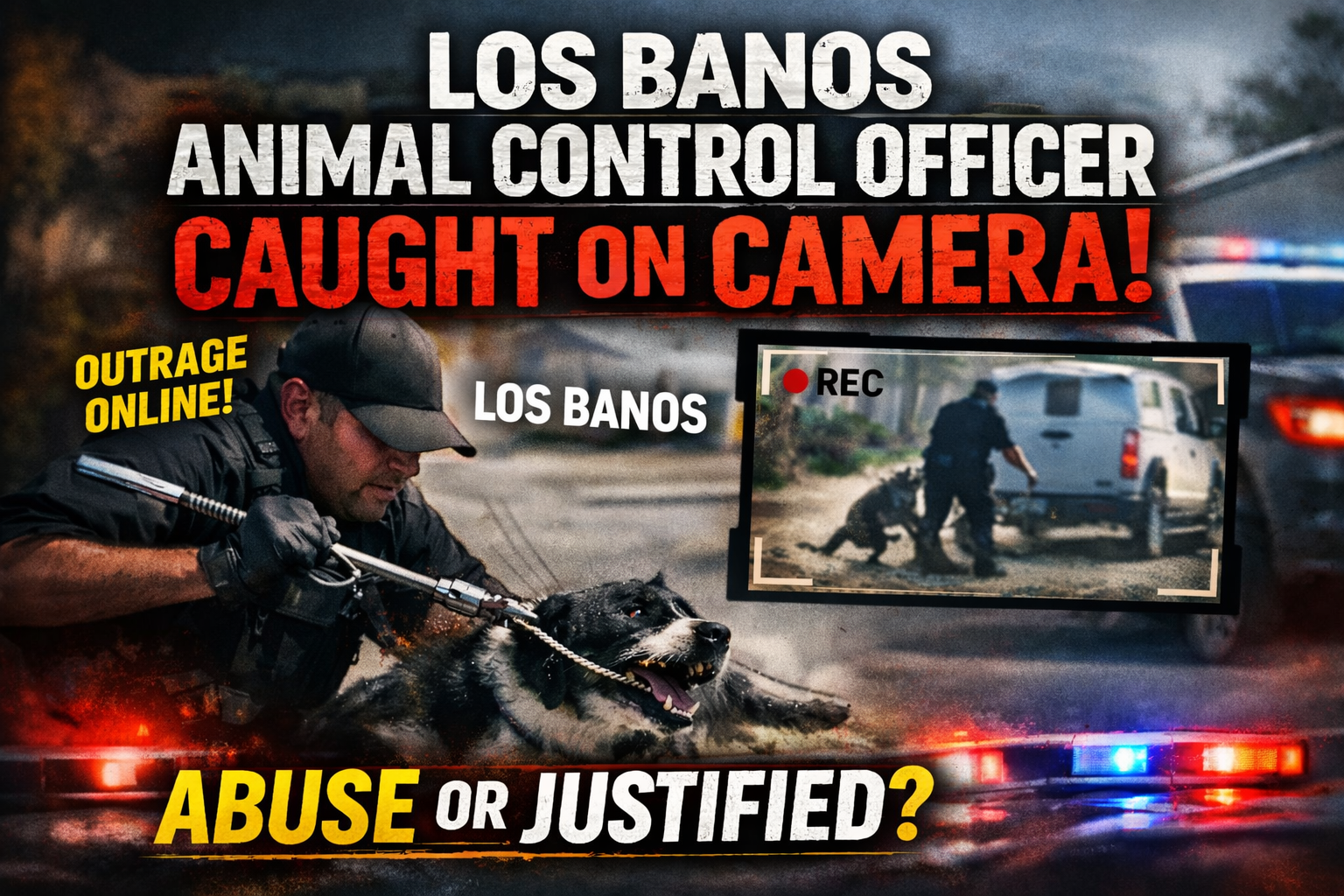 Los Banos Animal Control Officer Accused of Brutal Dog Abuse in Viral Video