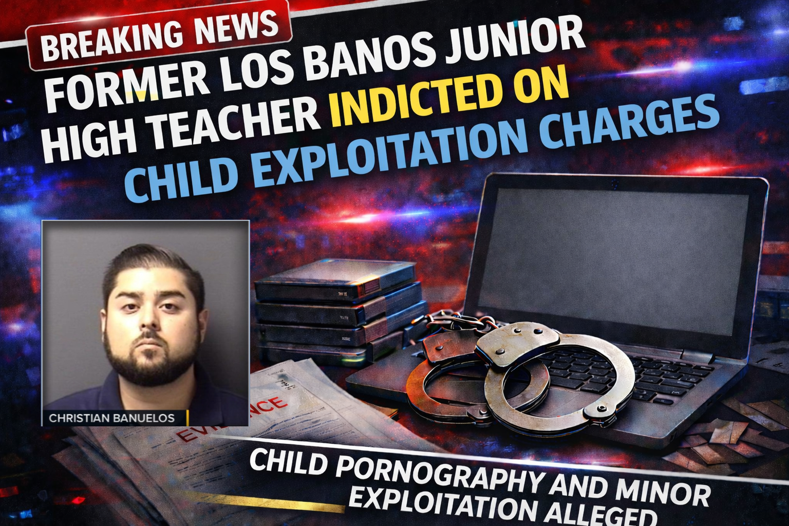 Los Banos Junior High Teacher Charged With Sexual Crimes Against Children