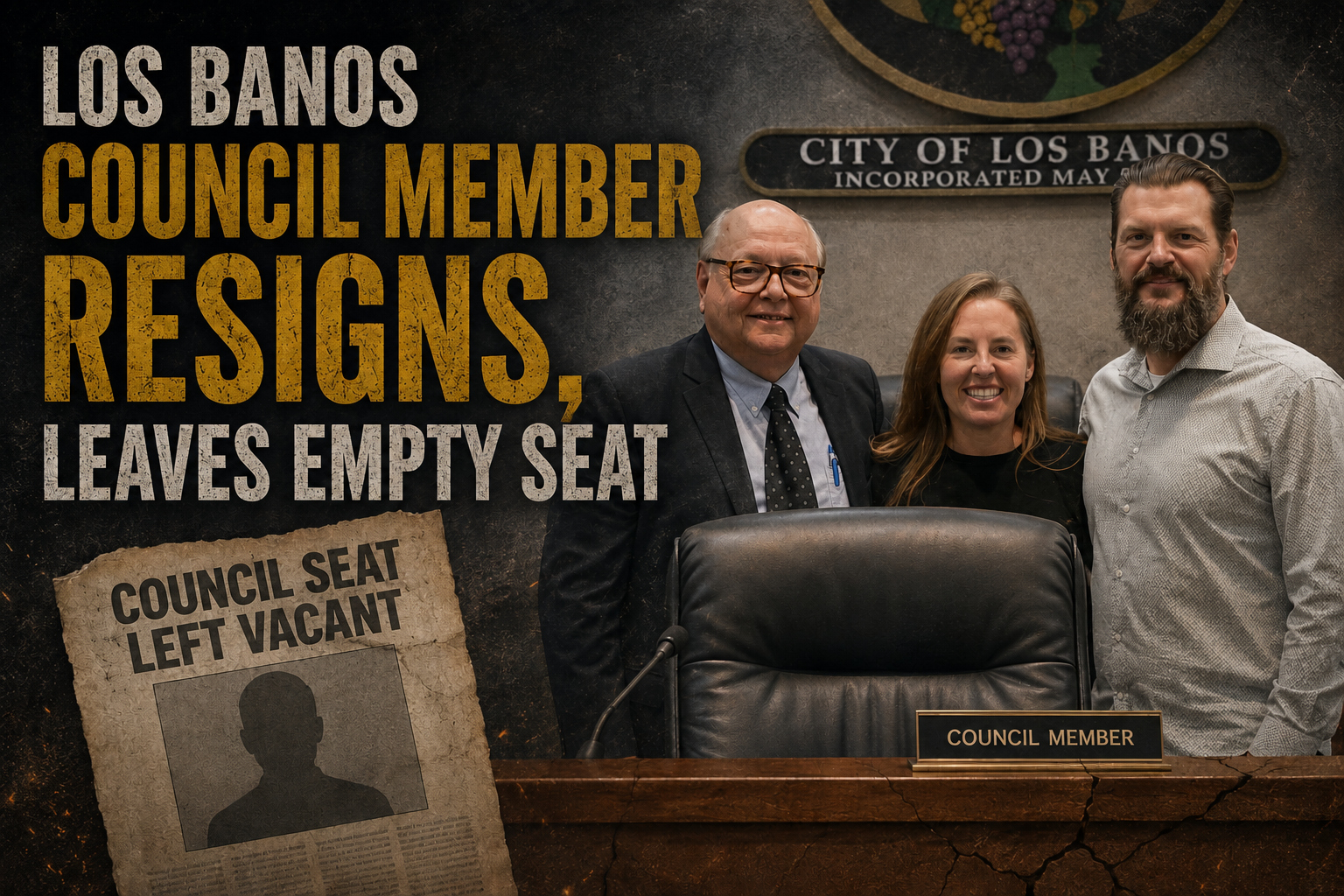 Los Banos Council Member Resigns, Leaves Empty Seat