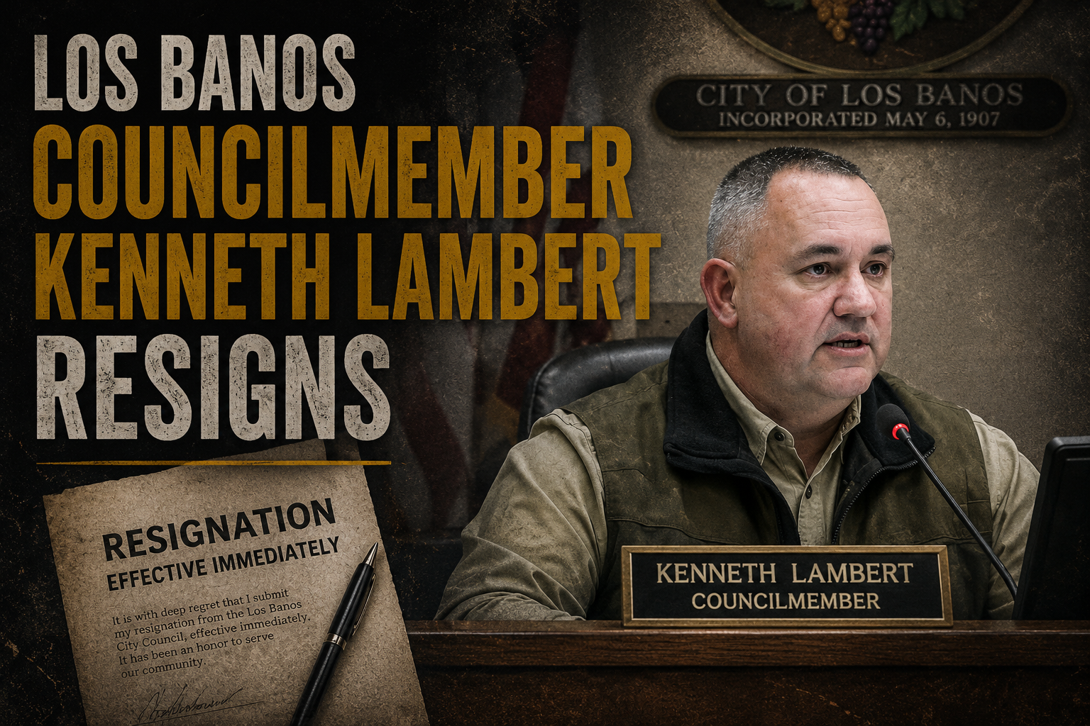 Los Banos Council Member Resigns