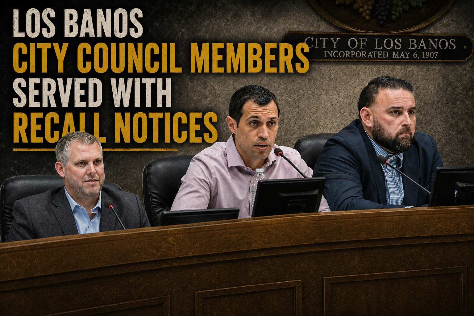 Los Banos City Council Members Served With Recall Notices