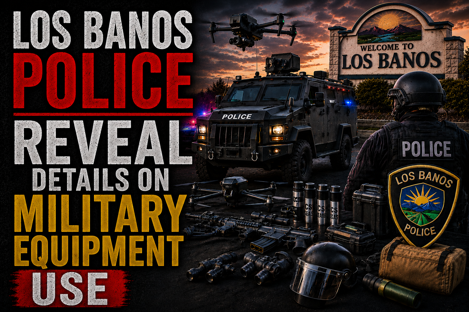 Los Banos Police Reveal Details on Military Equipment Use