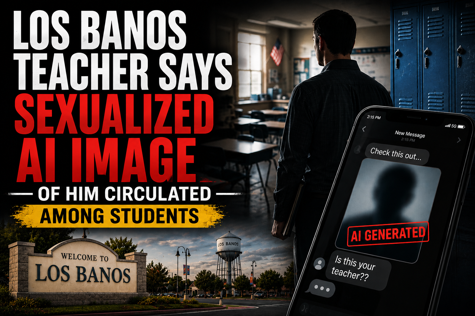 Los Banos Teacher Says Sexualized AI Image of Him Circulated Among Students