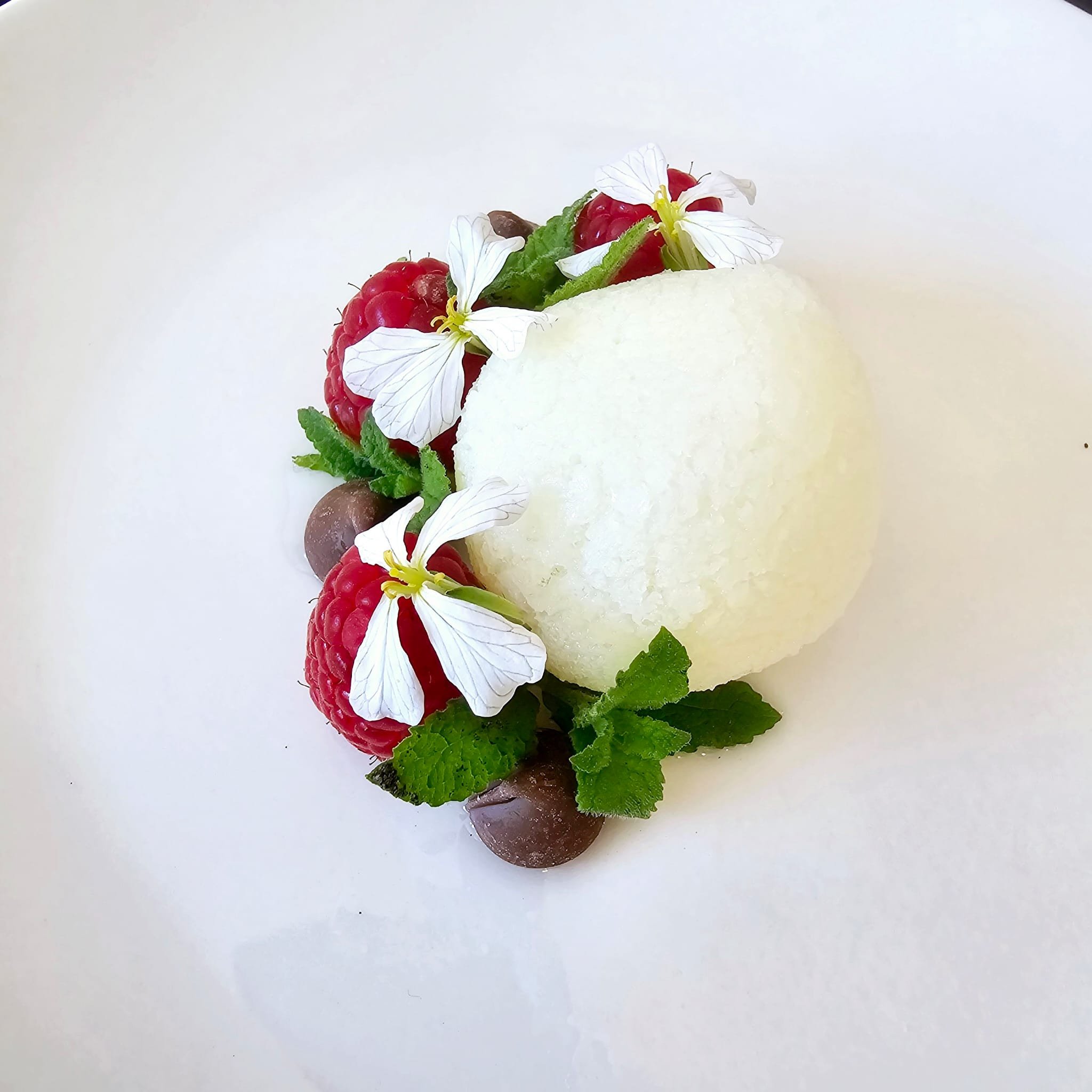 Refined dessert course served during a curated private dining experience