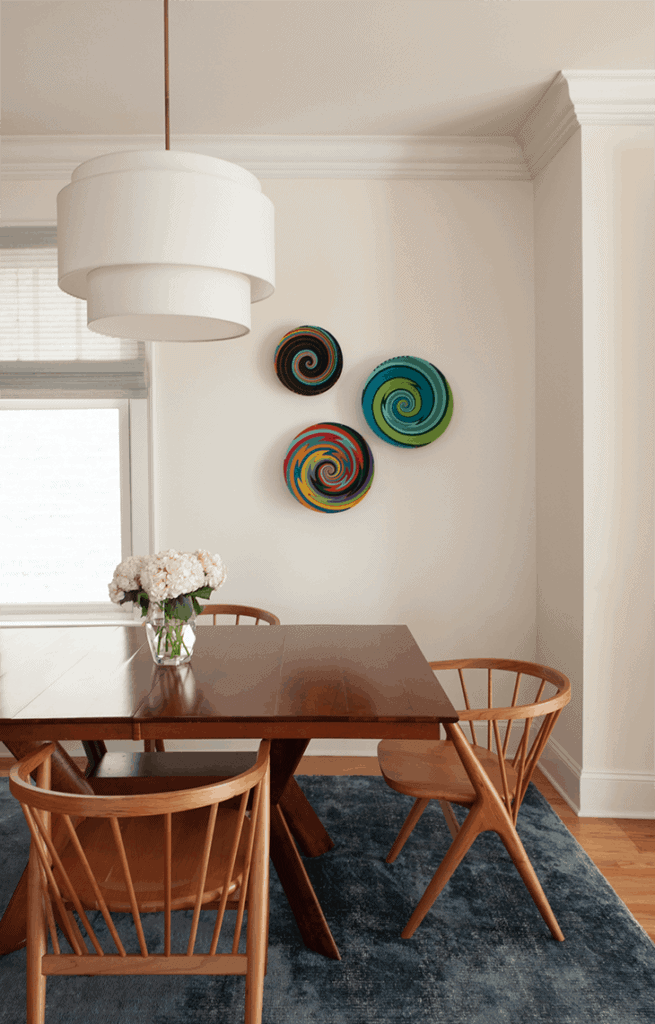 Farrow &amp; Ball Pointing in the Byron House dining room.