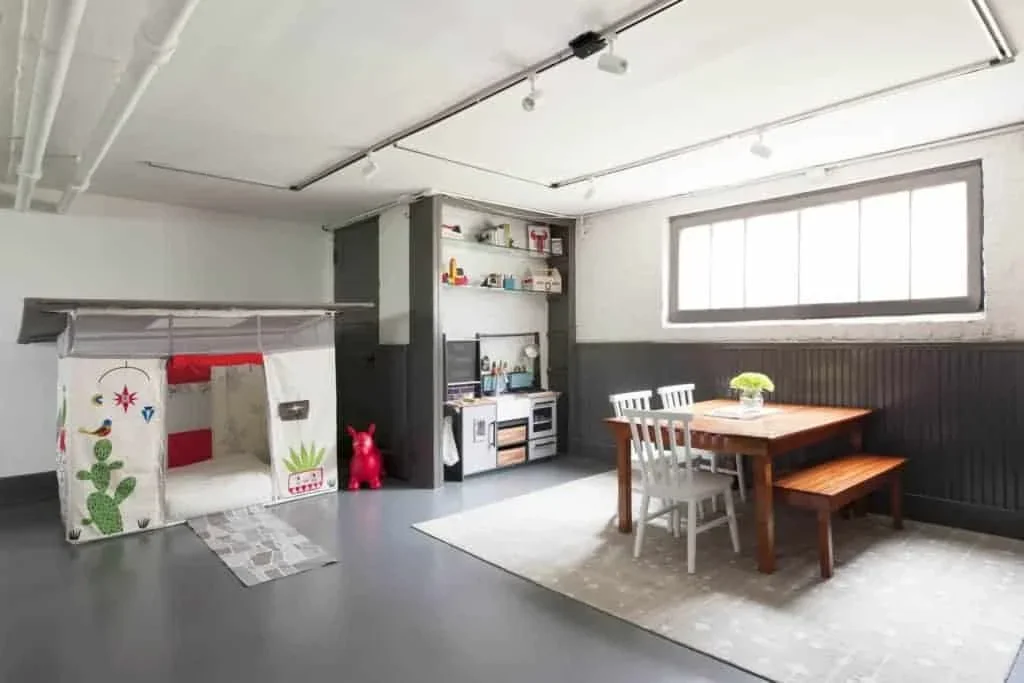 BM Chantilly Lace in the Leclaire Playroom. Custom color match on the wainscottng and trim.