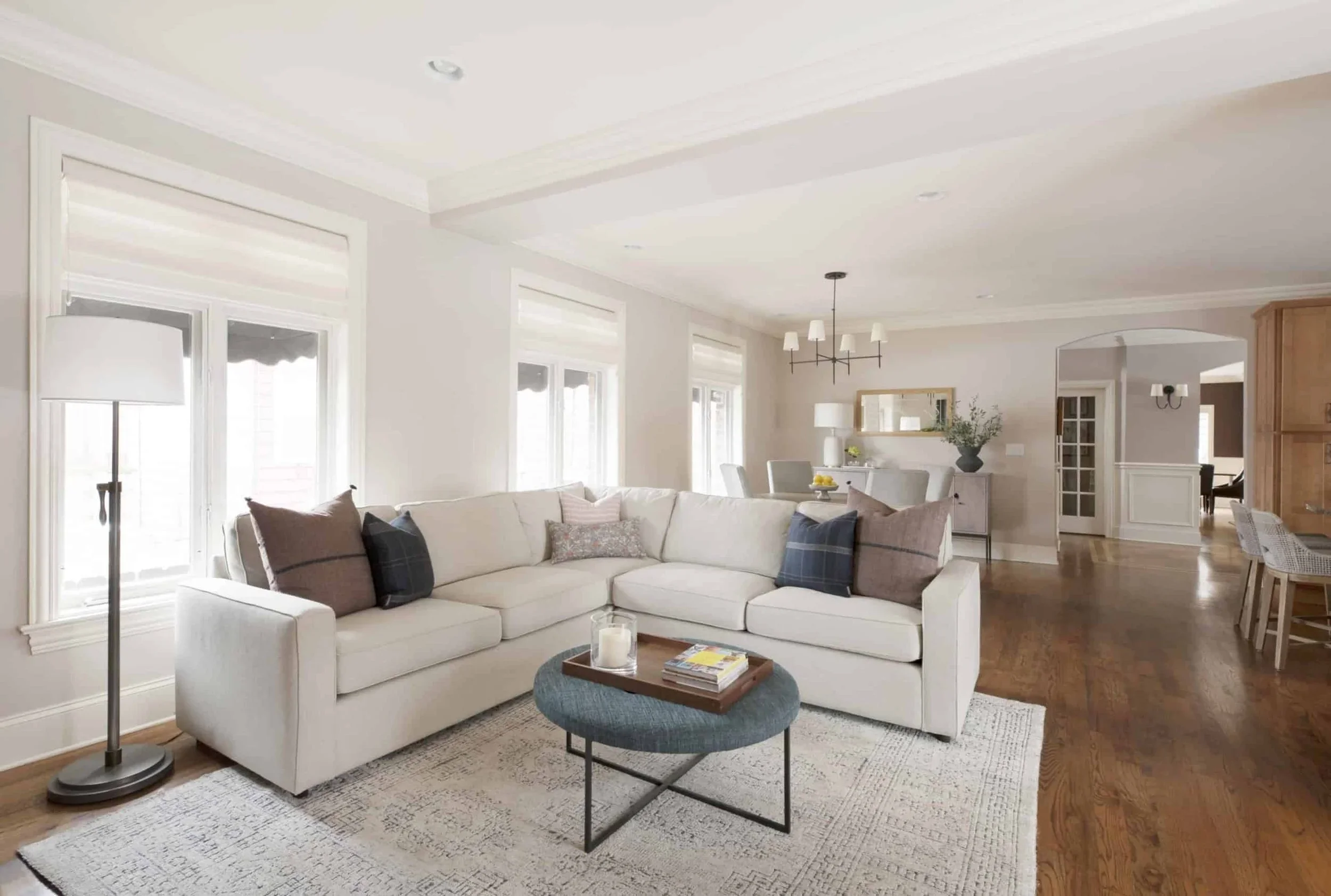 BM Big Bend Beige in the family room of the Talman House.