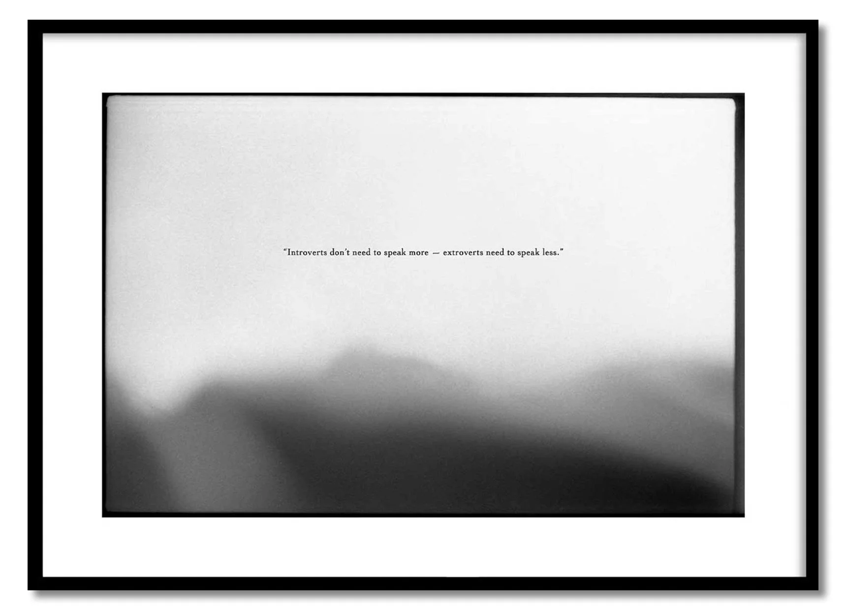 Analog fotografi, Speak Less