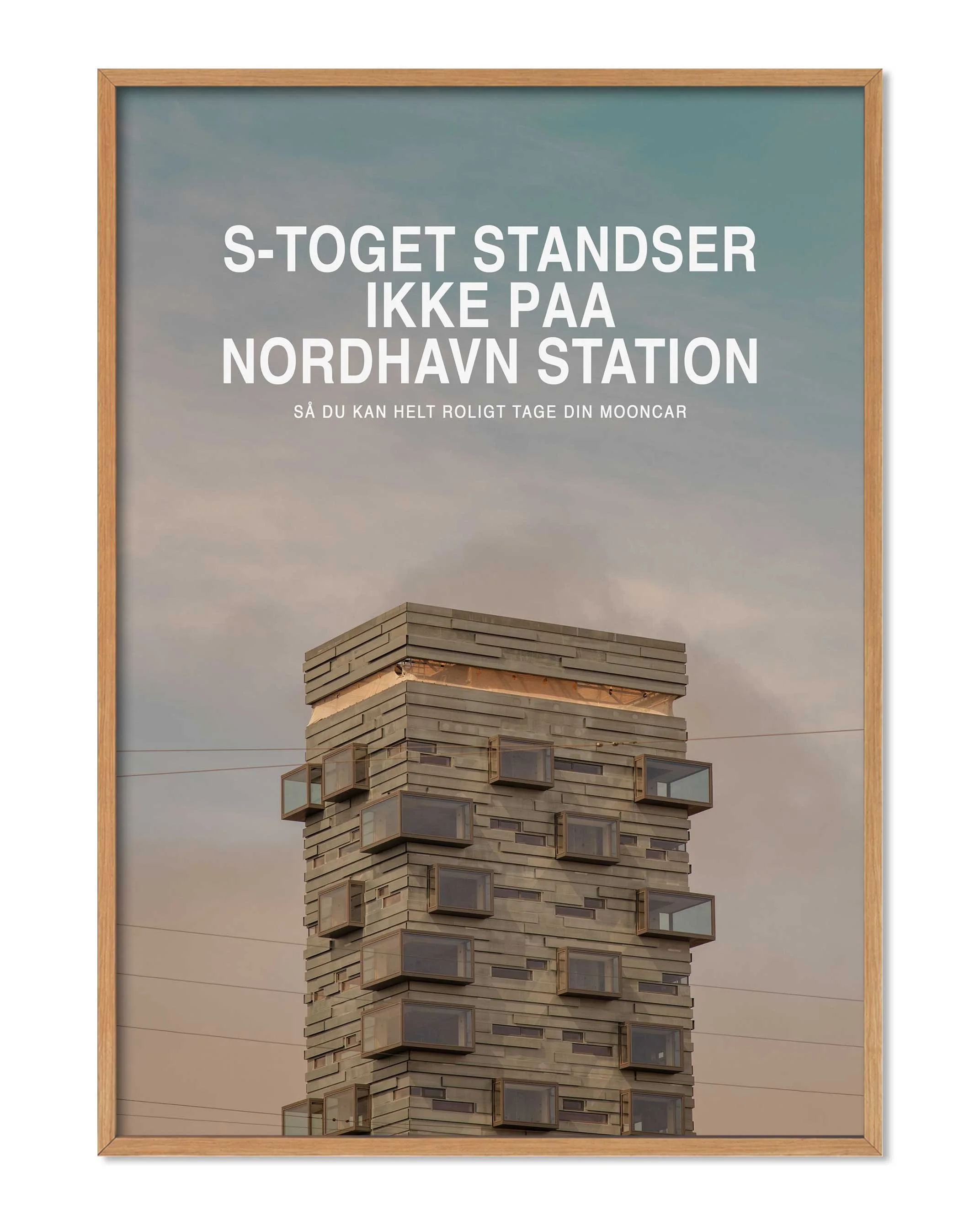 nordhavn station i lys ramme