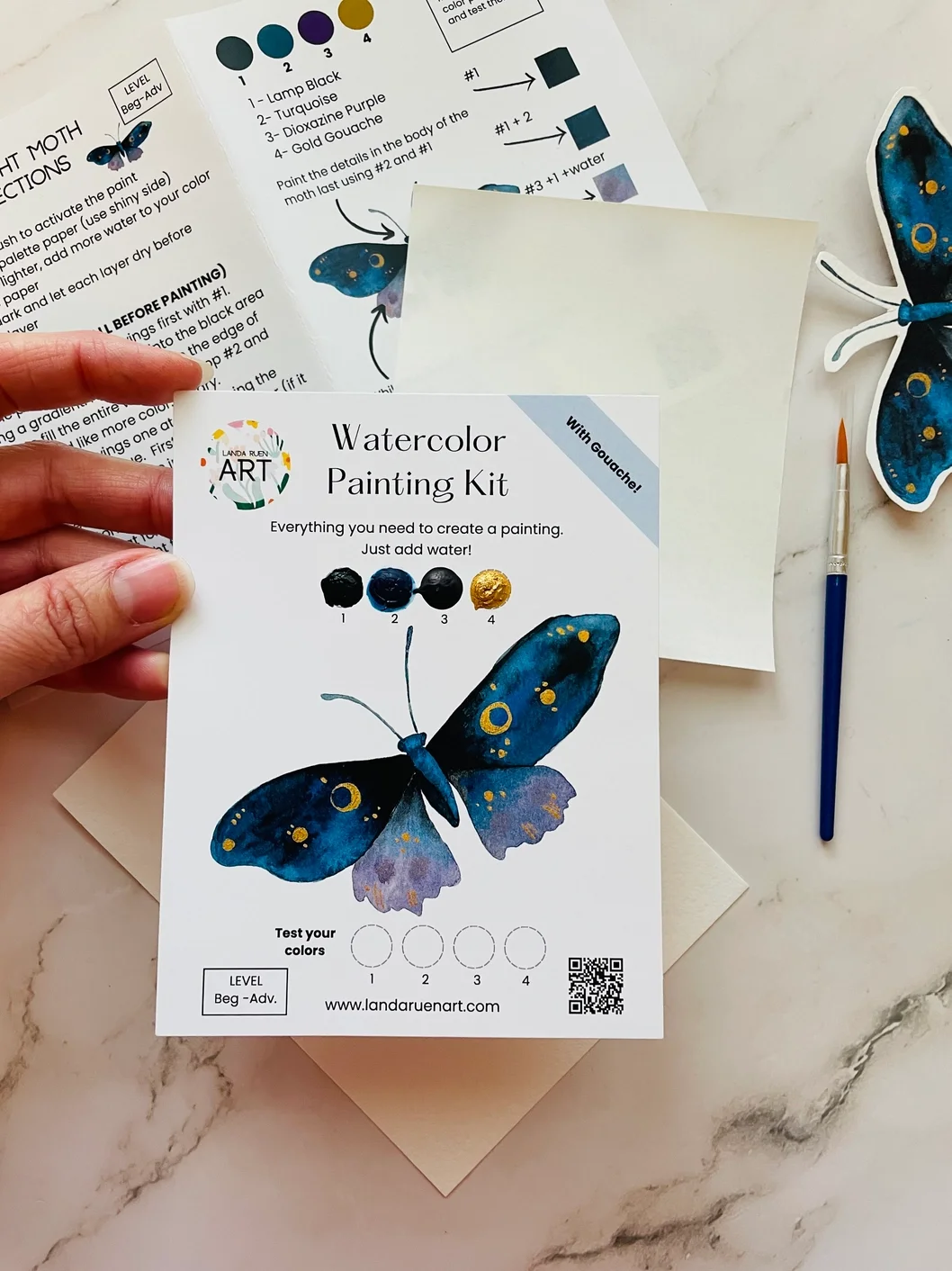 Midnight Moth Watercolor Kit