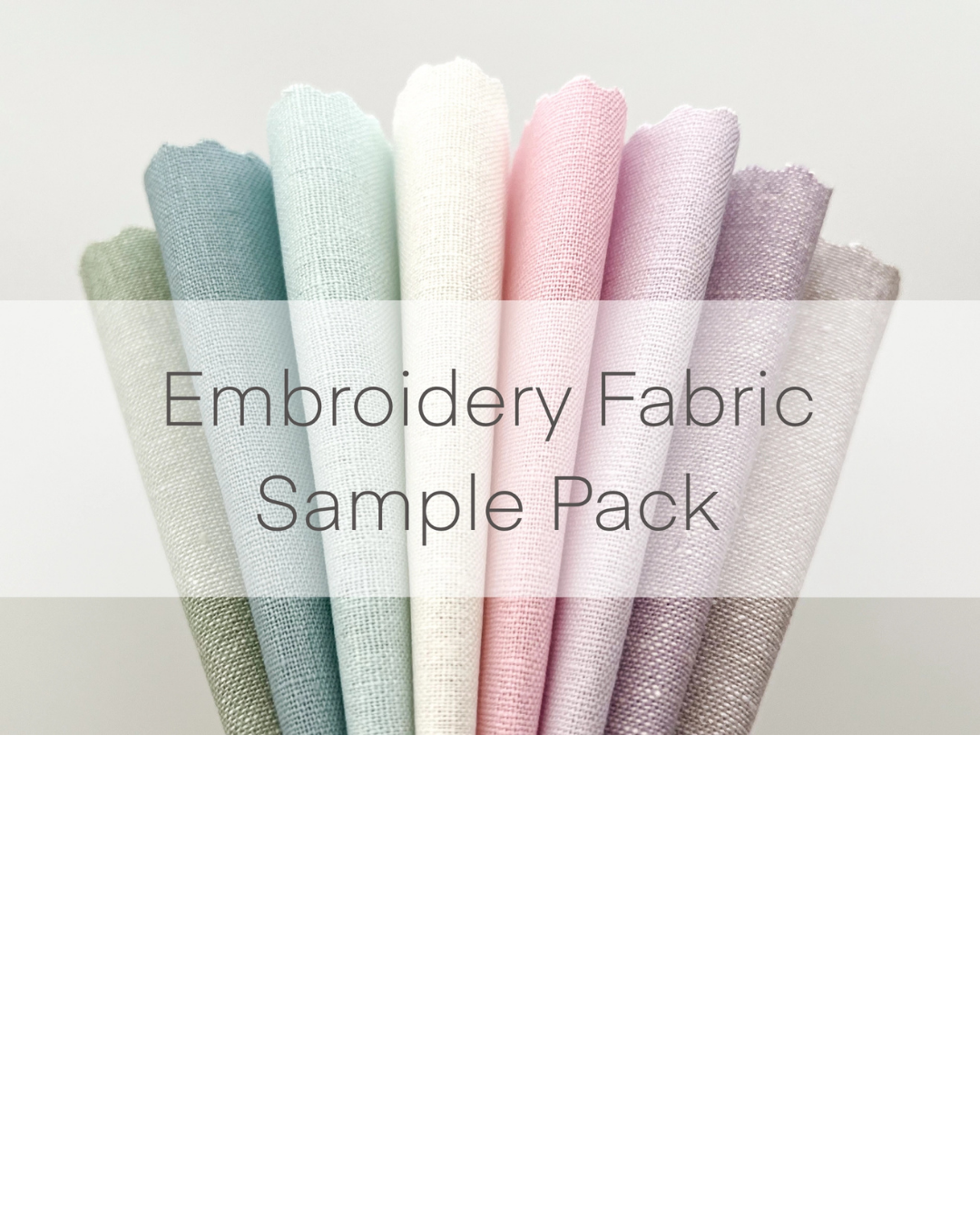 Linen Blend Embroidery Fabric Pack