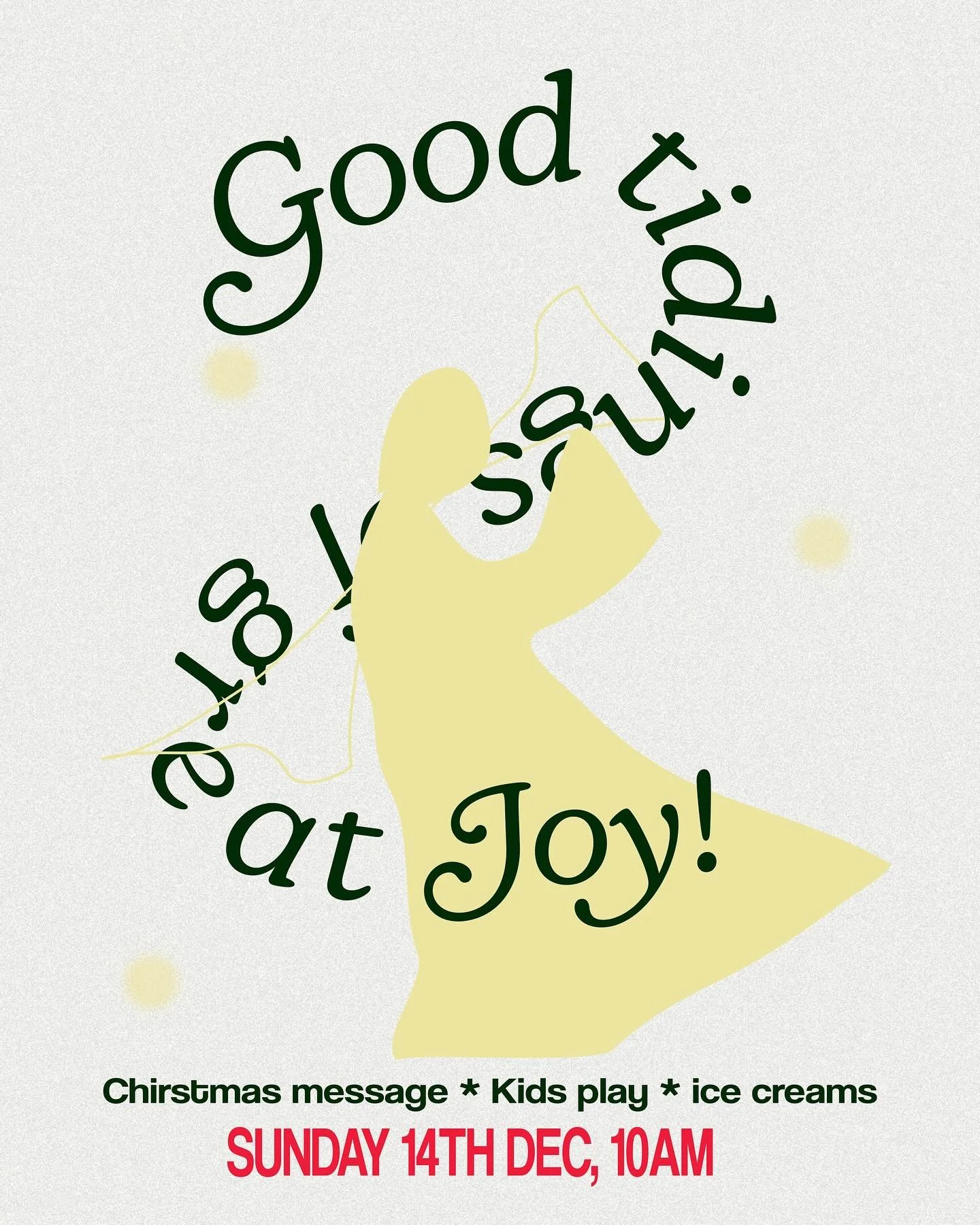 Celebrate Christmas with your loved ones this year singing carols, enjoying the kids Christmas play, and exploring the reason for the season! 🌟 

Sunday 14th December, 10am

Stay for a refreshing ice cream after the service.