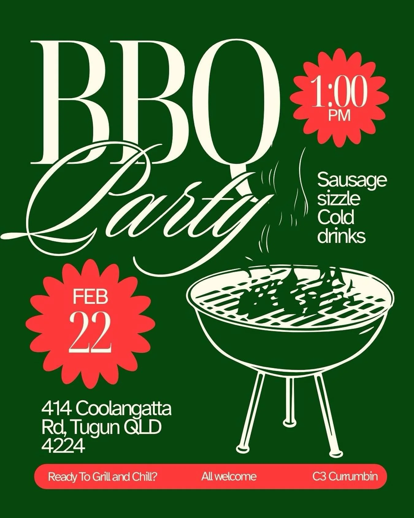 Sunday BBQ and park hang this Sunday after church.
See you there ☀️ 🌭🎢