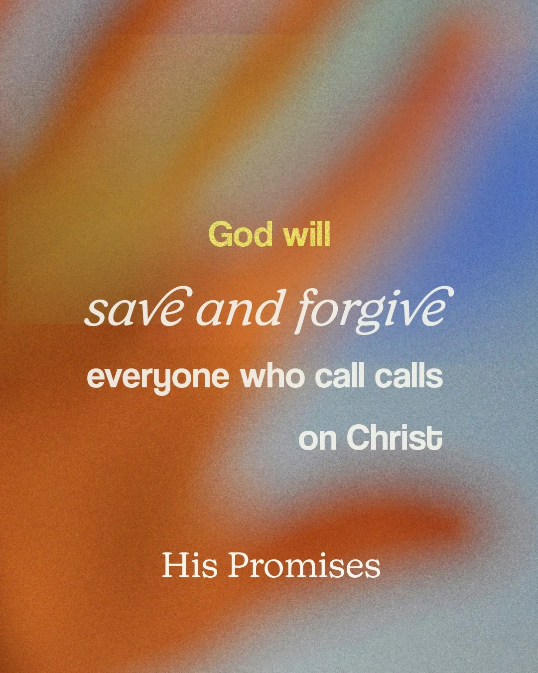 For the month of March we&rsquo;ve been preaching on the promise that God will save &amp; forgive everyone who calls on Christ.

This past Sunday we visited the story of Jonah who chose to go his own path. This sin of his which goes against God&rsquo