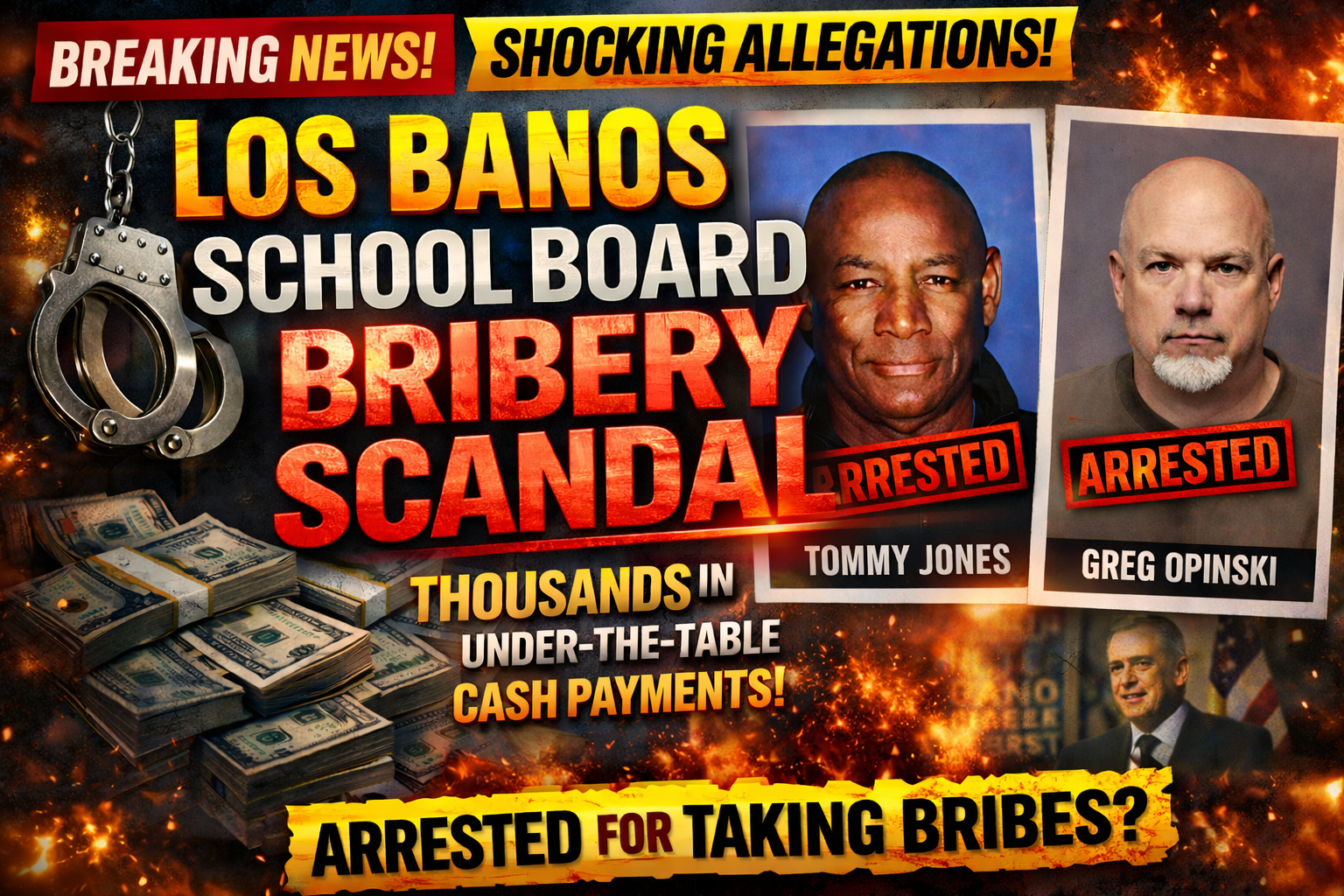 Los Banos School Board Members Arrested in Bribery Case