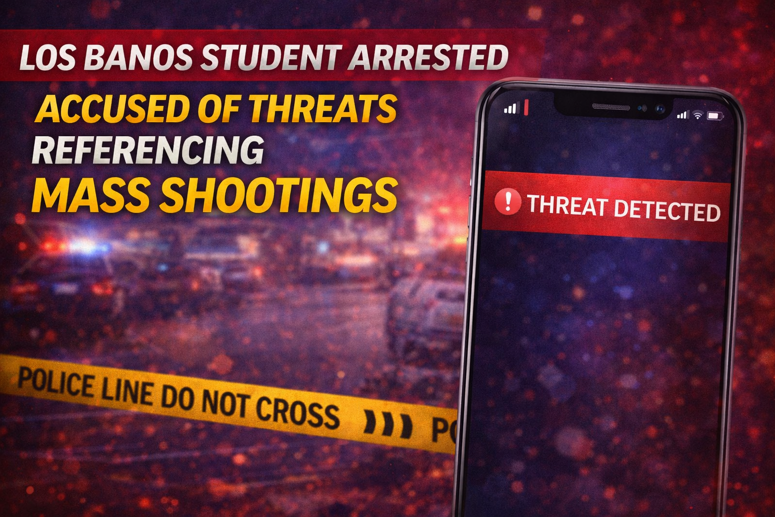 Los Banos Student Arrested, Accused of Threats Referencing Mass Shootings