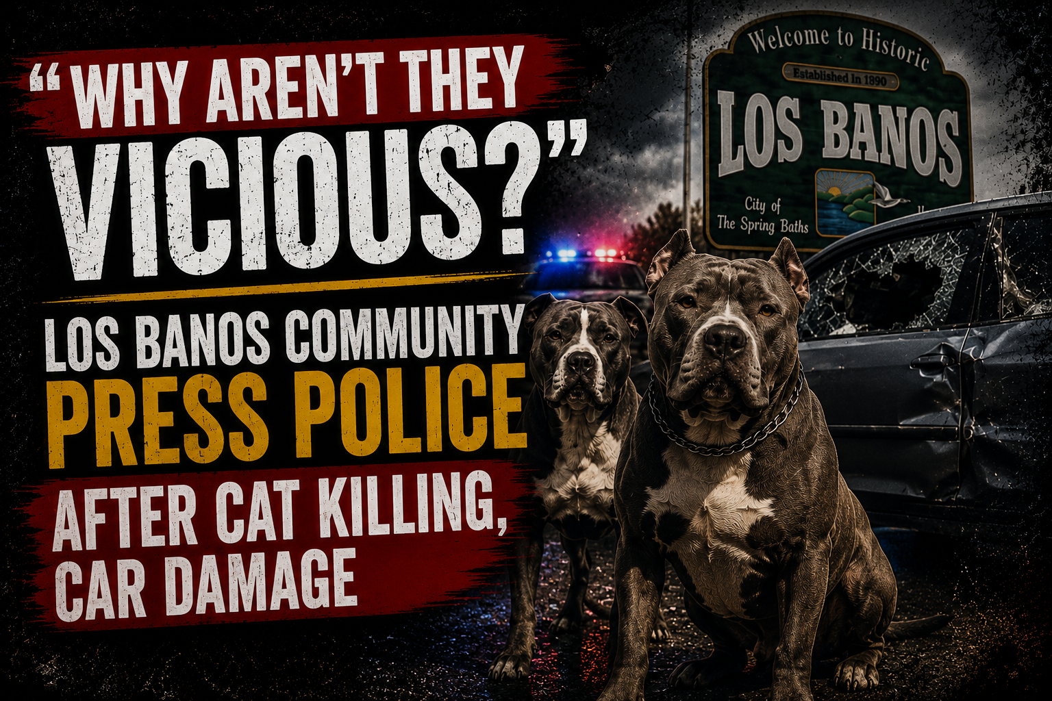 Los Banos Community Press Police After Cat Killing, Car Damage