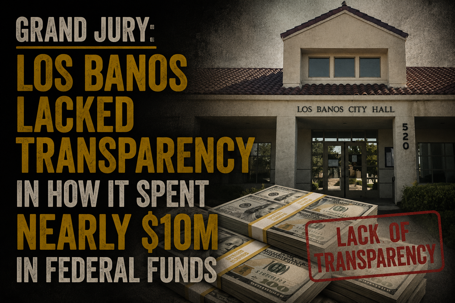 Los Banos Lacked Transparency in How it Spent Nearly $10M in Funds