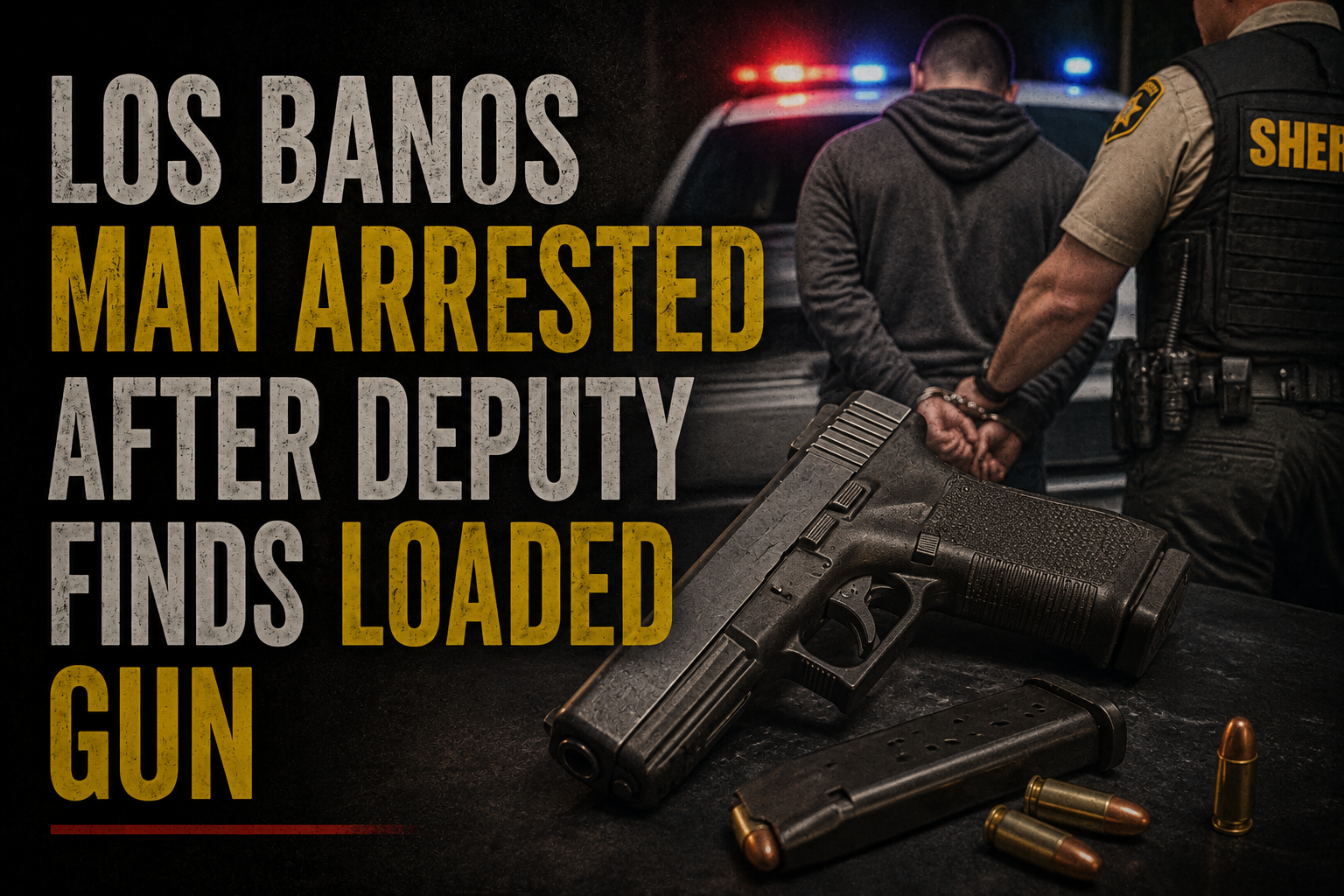 Los Banos Man Arrested After Deputy Finds Loaded Gun