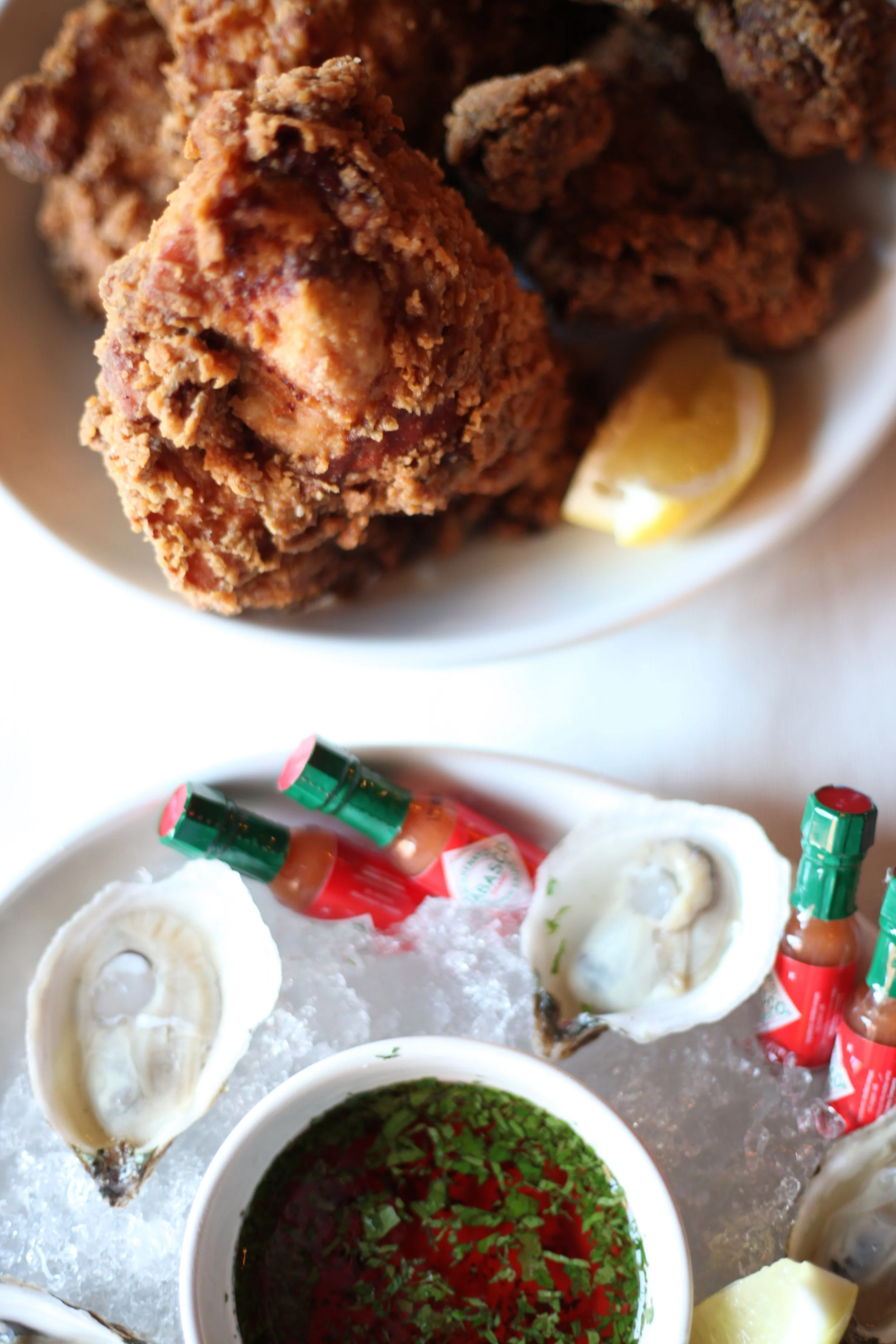 Fried Chicken & Oysters