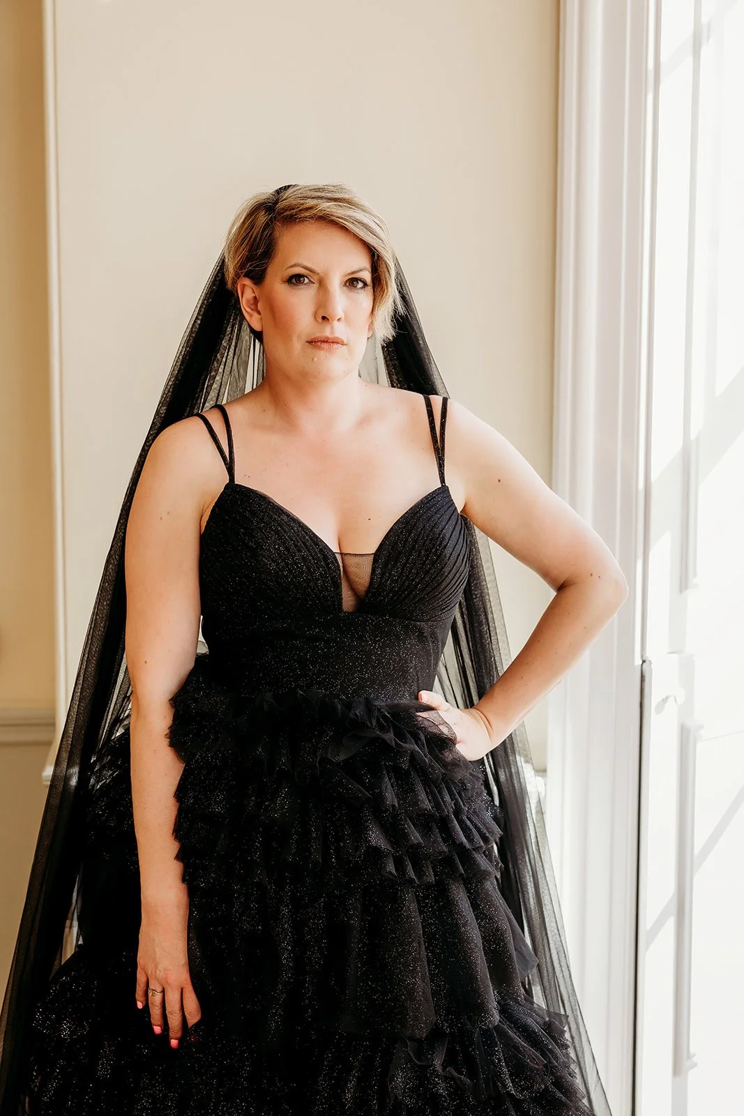 Why you should wear the black wedding dress… regardless of what your nan says!