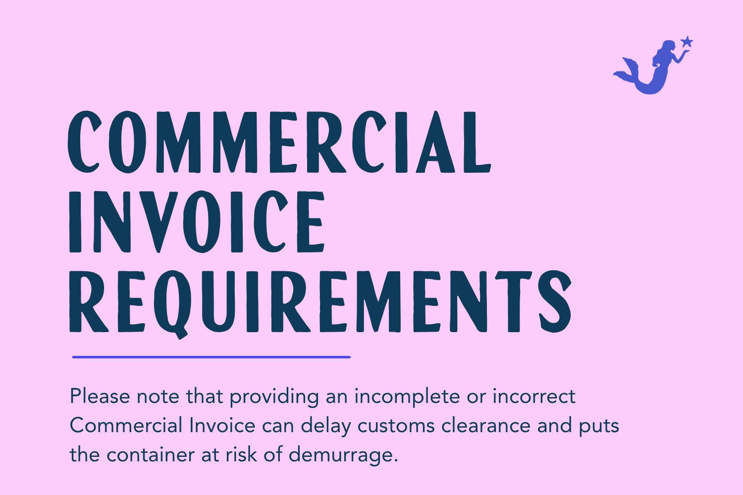Commercial Invoice Requirements