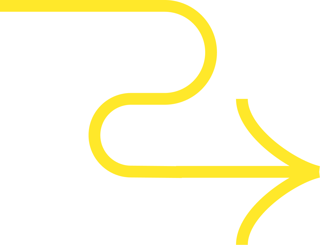 Yellow arrow pointing to the right on a black background