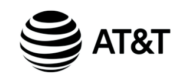 AT&T logo with a globe and the company name